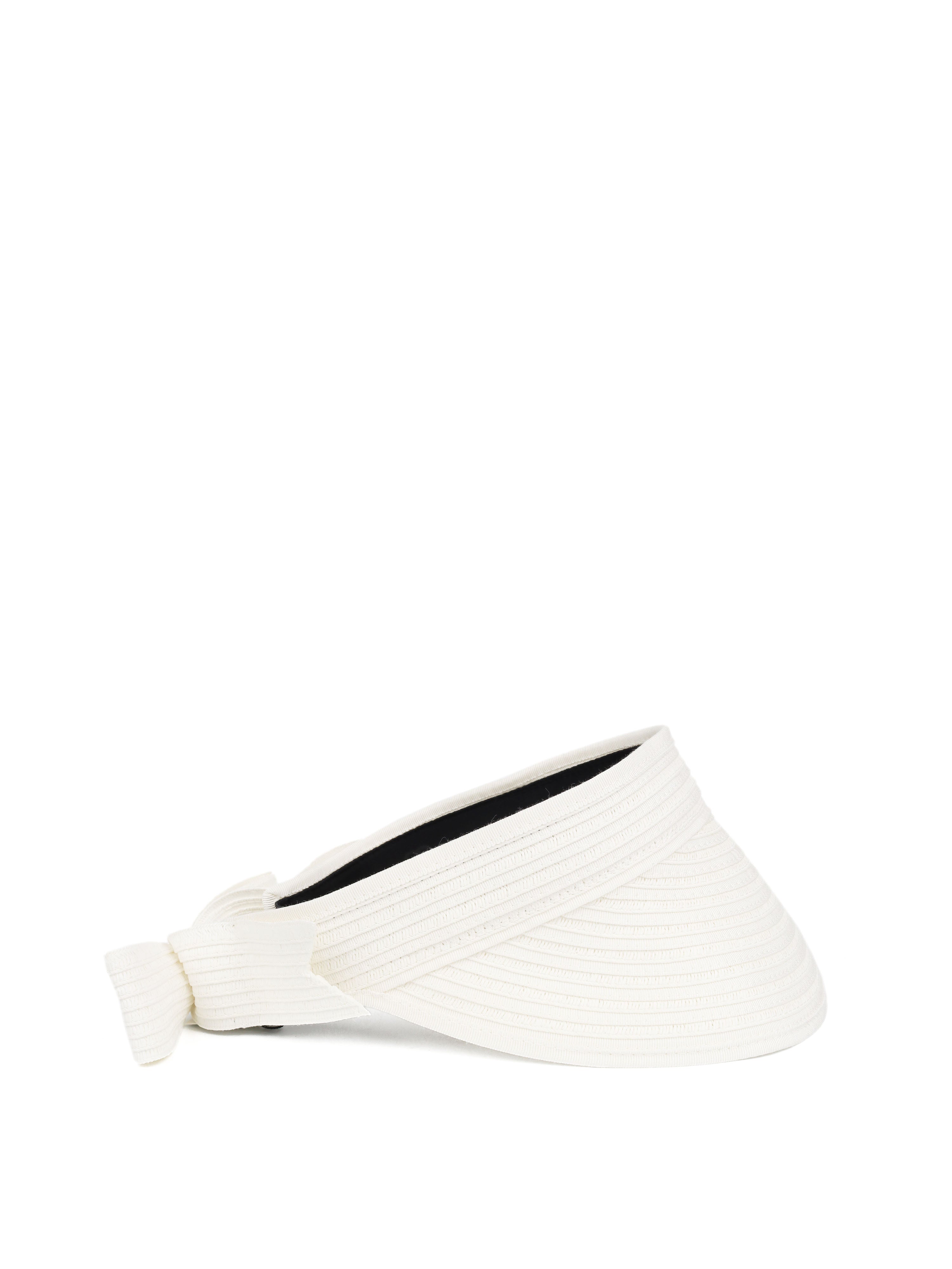 Chanel White Sun Visor Hat M