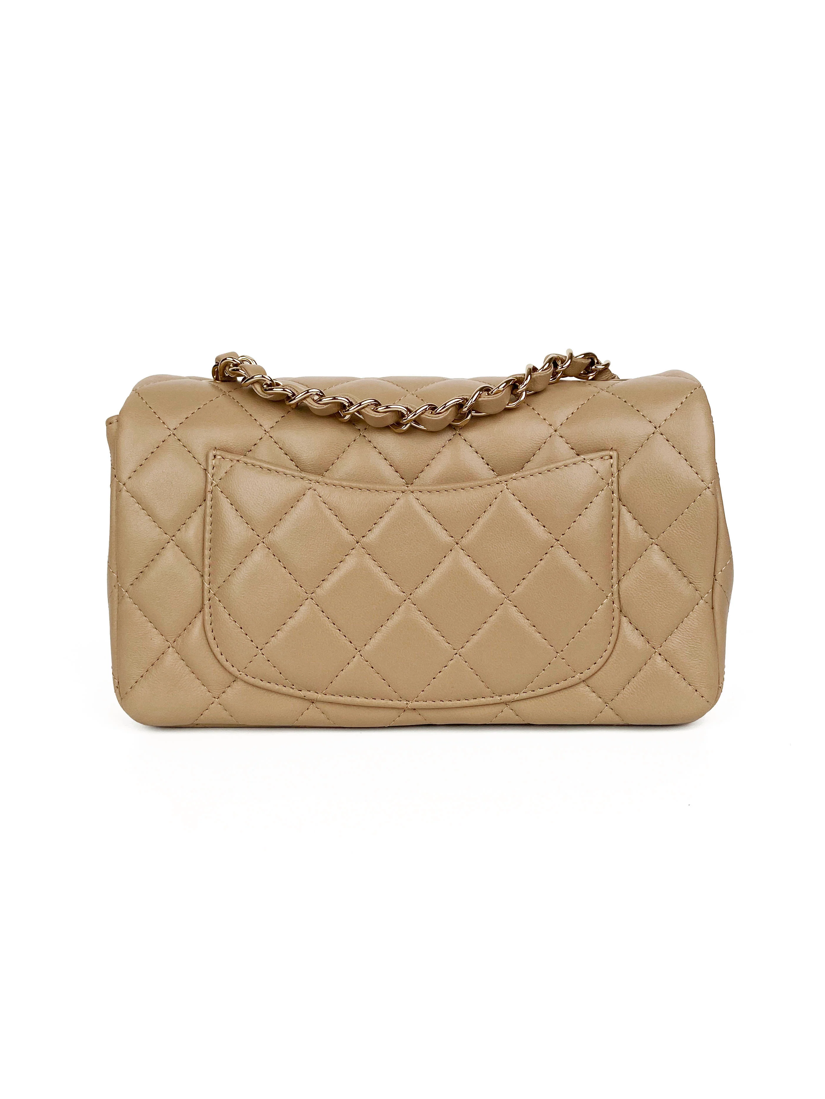 Chanel Light Brown Mini Flap Bag