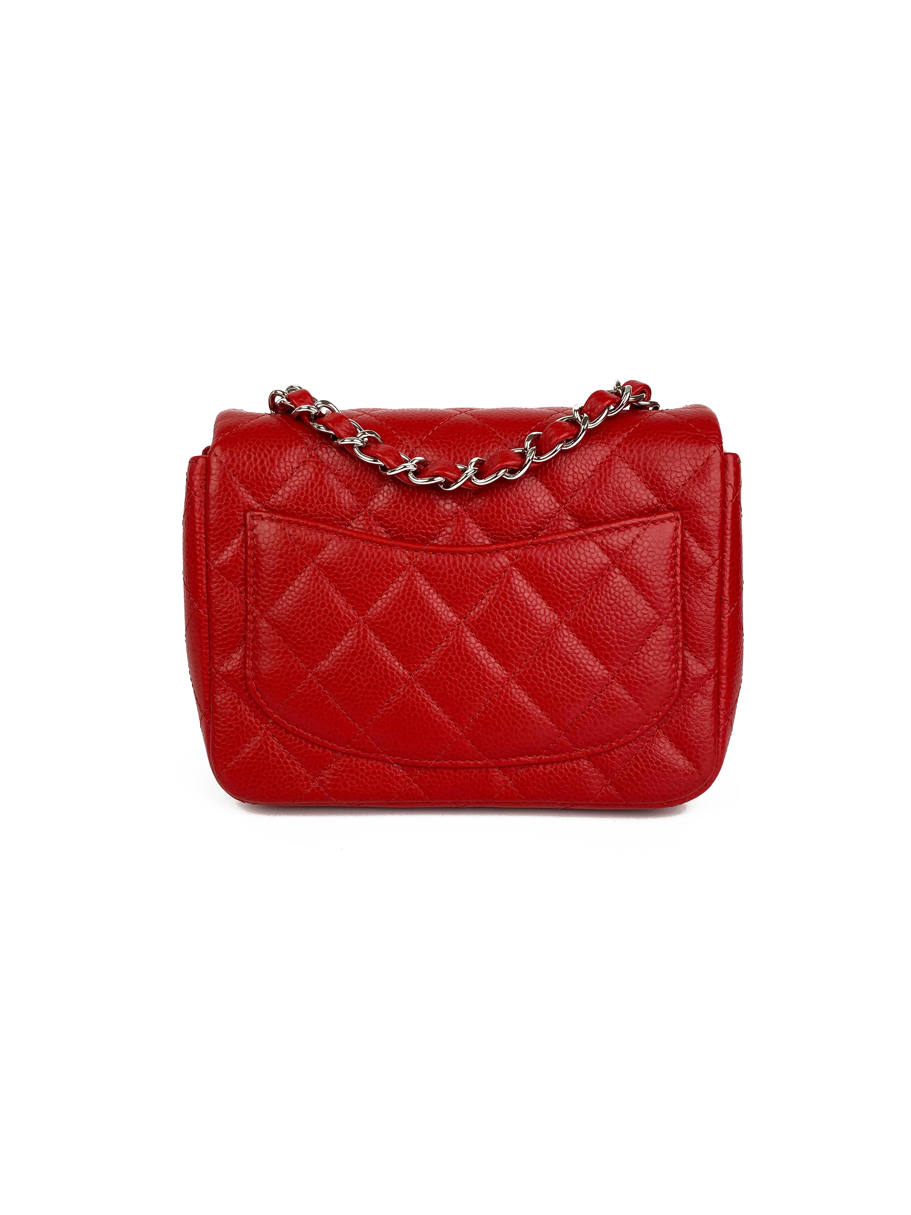 Chanel Mini Red Square Flap Bag