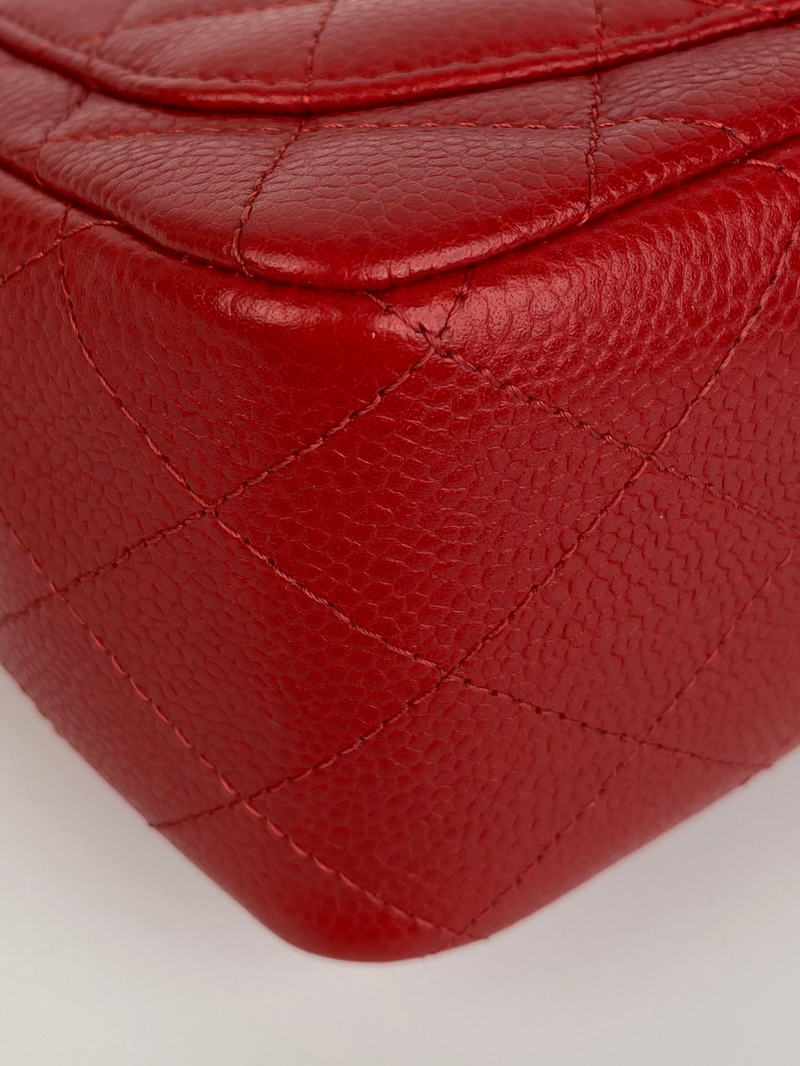 Chanel Mini Red Square Flap Bag