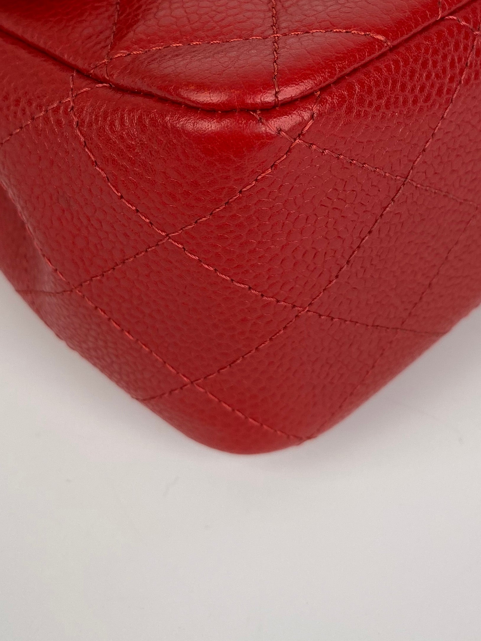 Chanel Mini Red Square Flap Bag