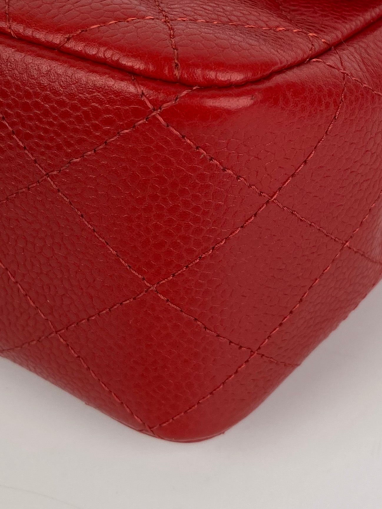 Chanel Mini Red Square Flap Bag