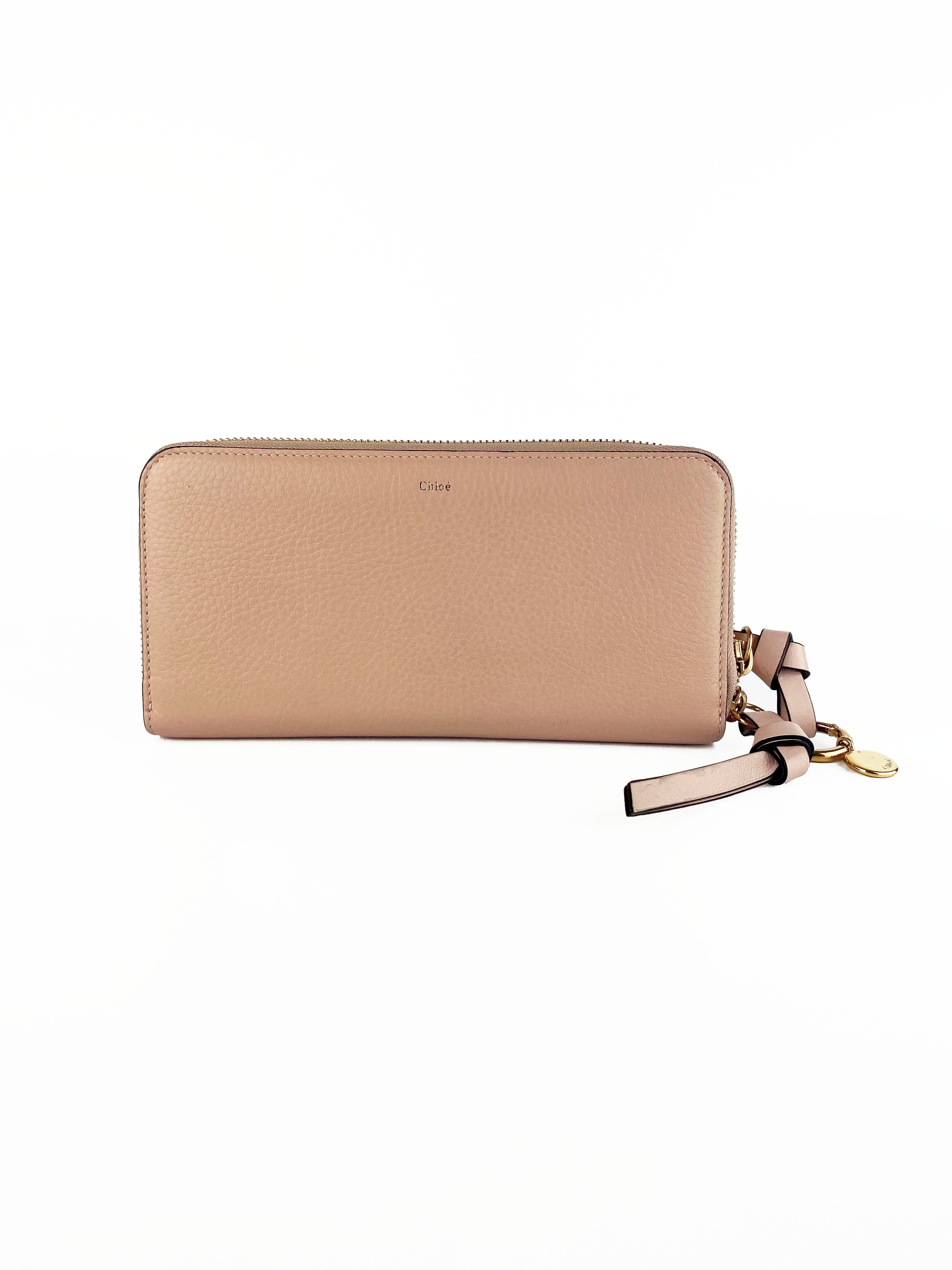 Chloe Pink Long Alphabet Wallet