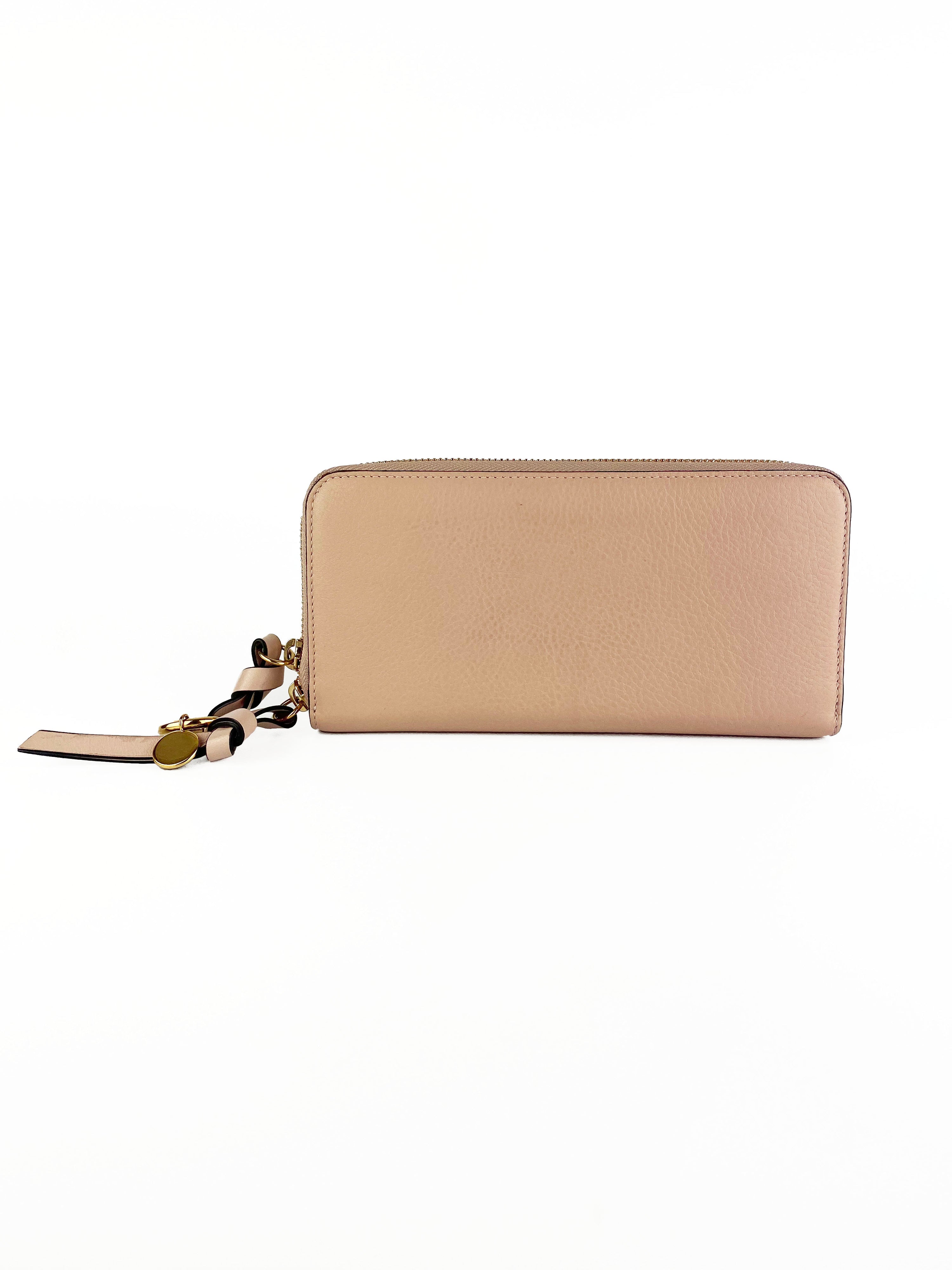 Chloe Pink Long Alphabet Wallet