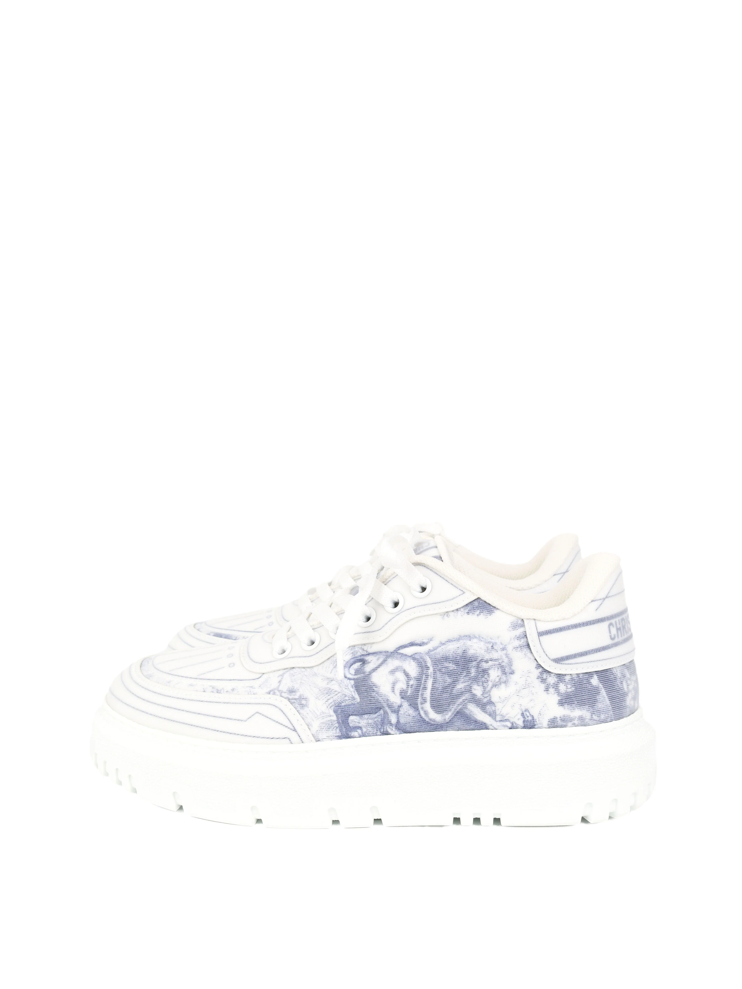 Dior Addict Toile de Jouy Blue/White Sneakers 37.5