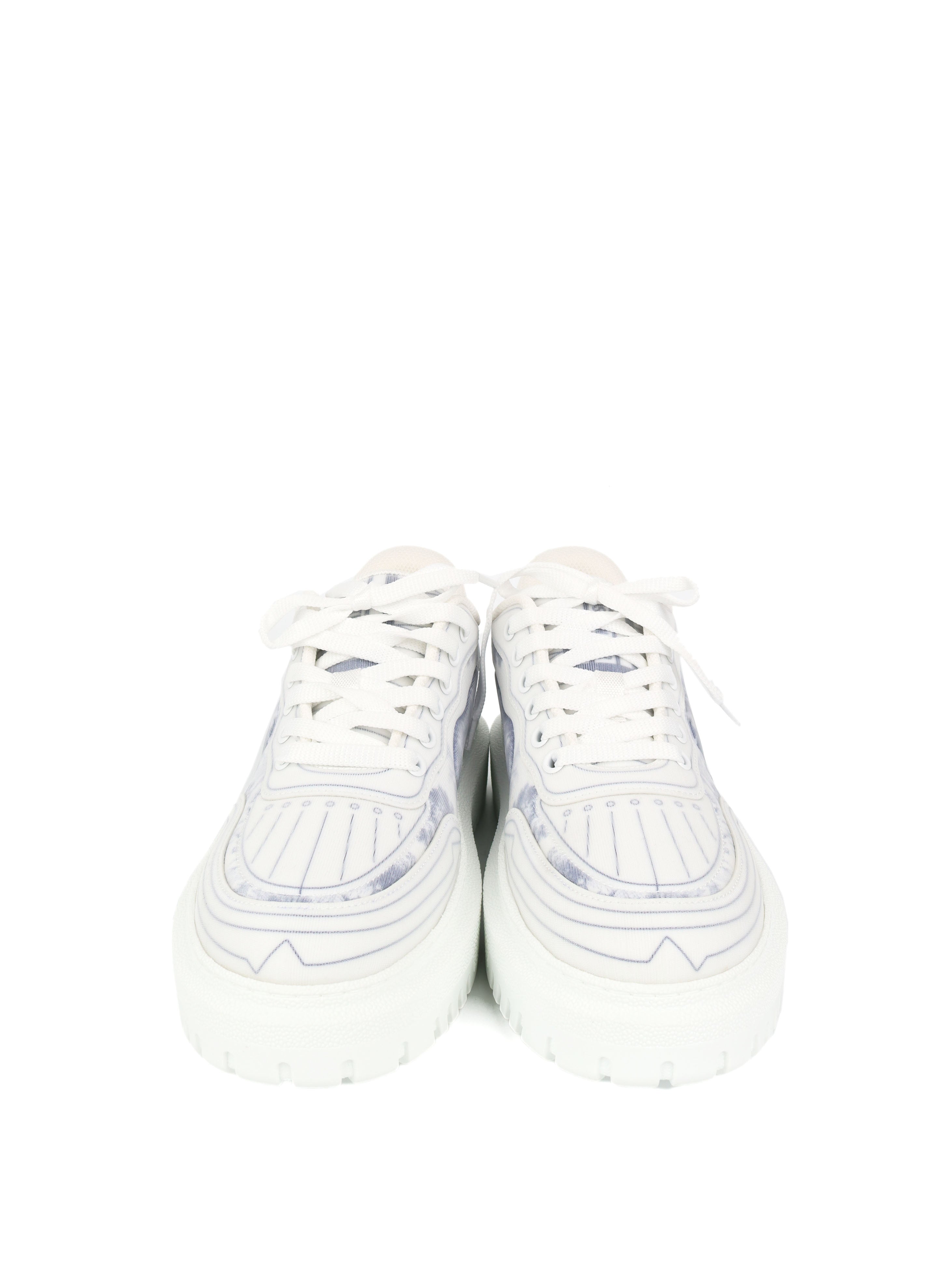 Dior Addict Toile de Jouy Blue/White Sneakers 37.5