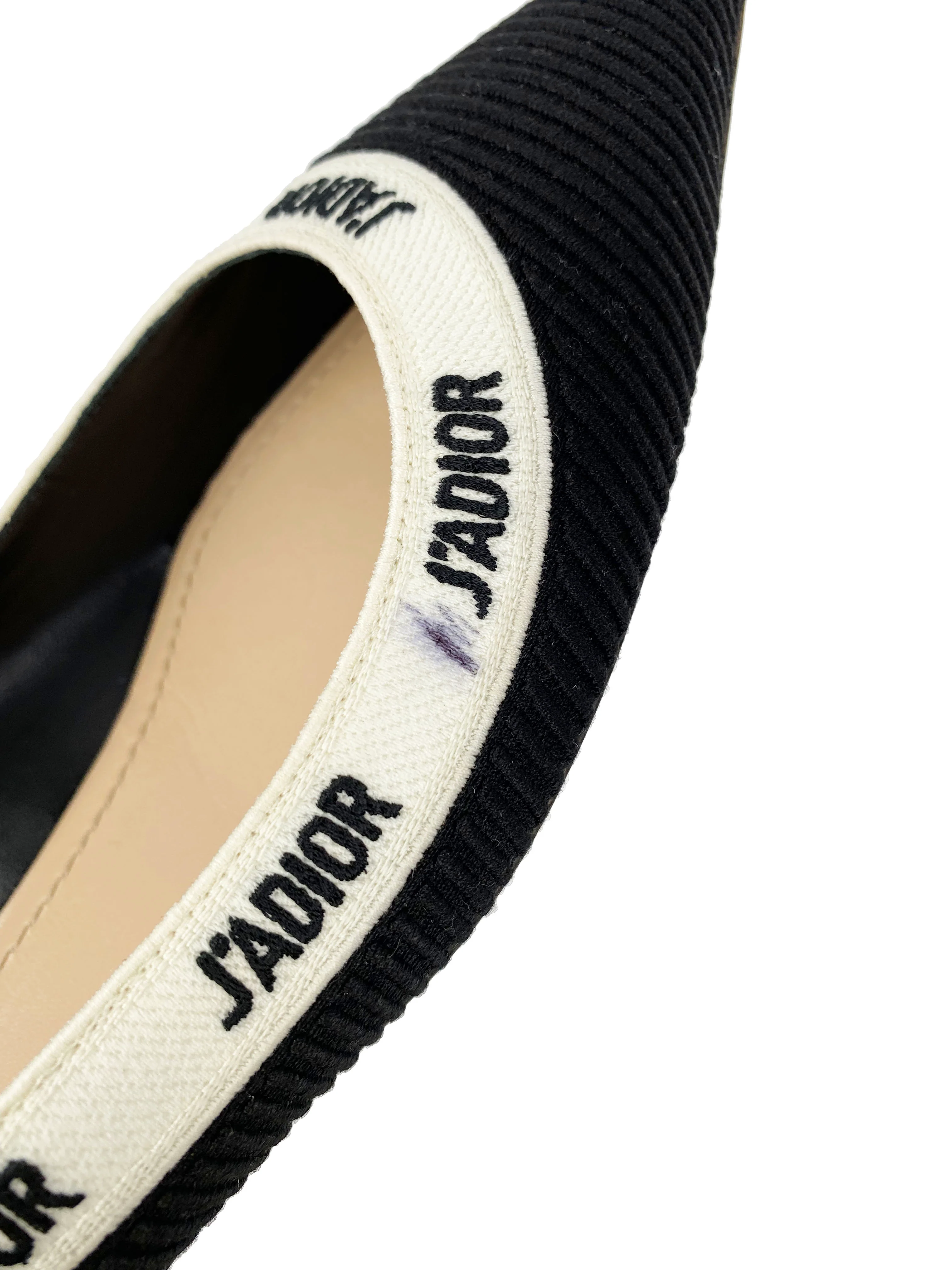 Dior Black Jadior Ballet Flats 40