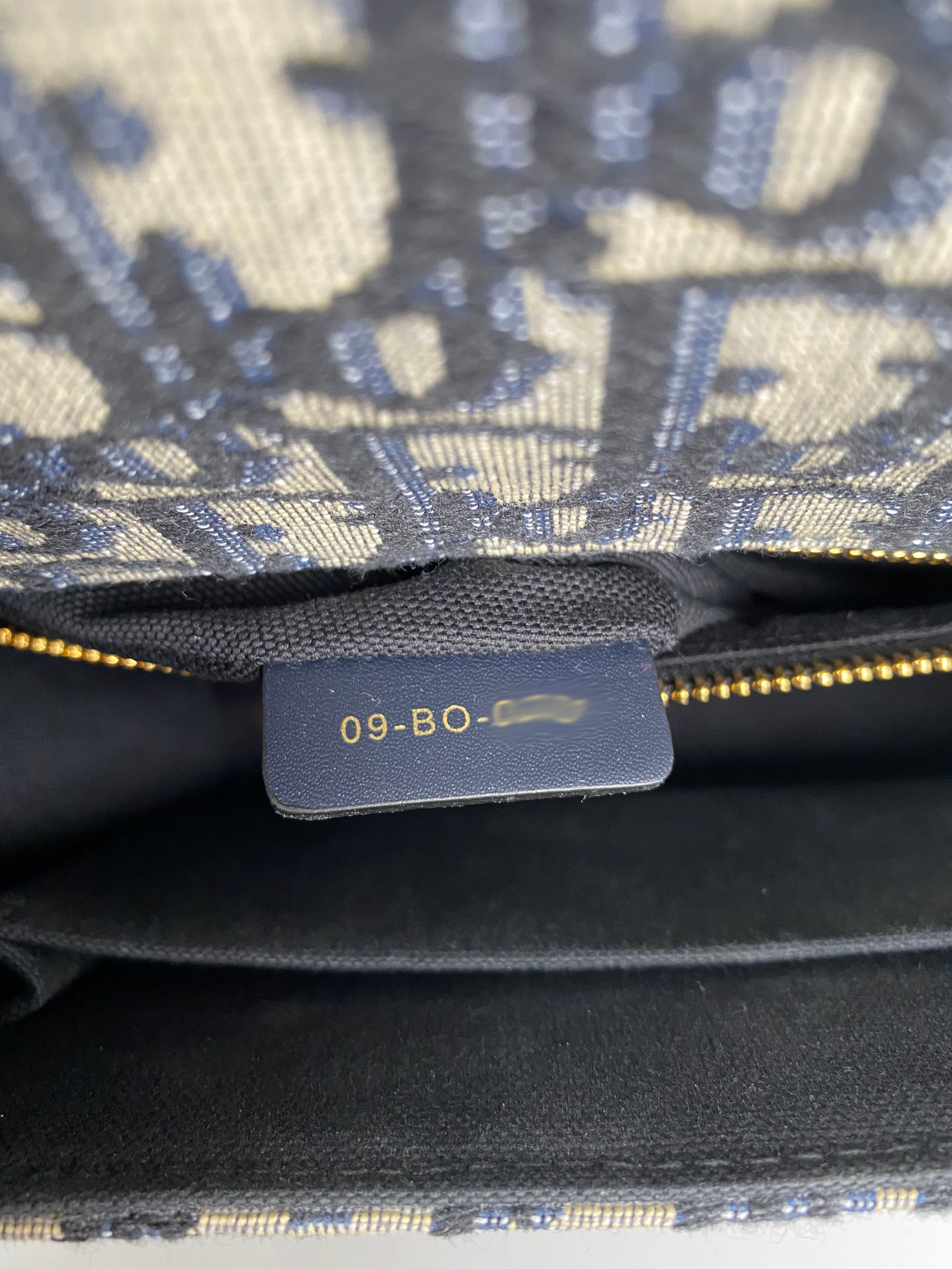 Dior Blue Oblique Jacquard 30 Montaigne Bag