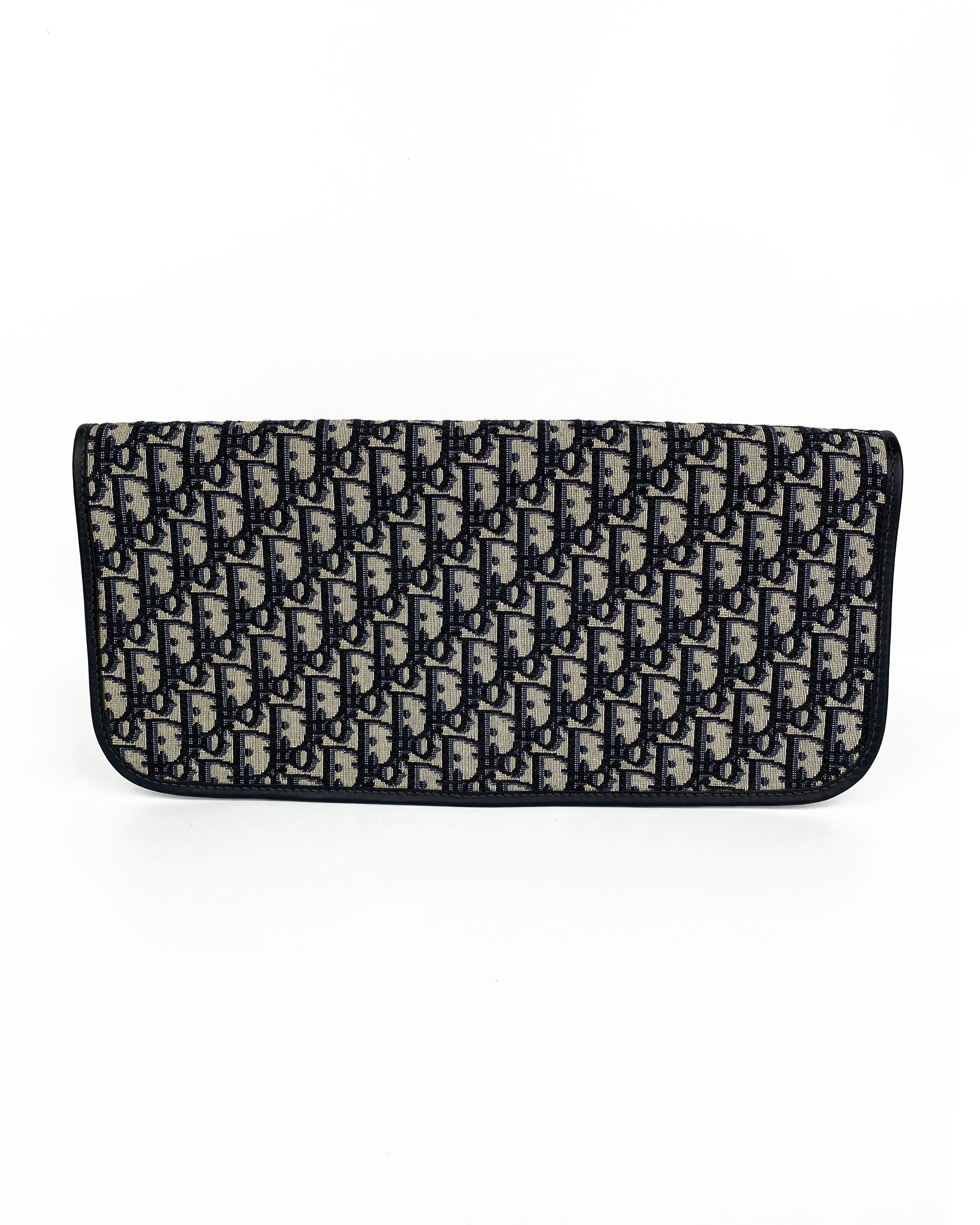 Dior Oblique Monogram Foldover Clutch