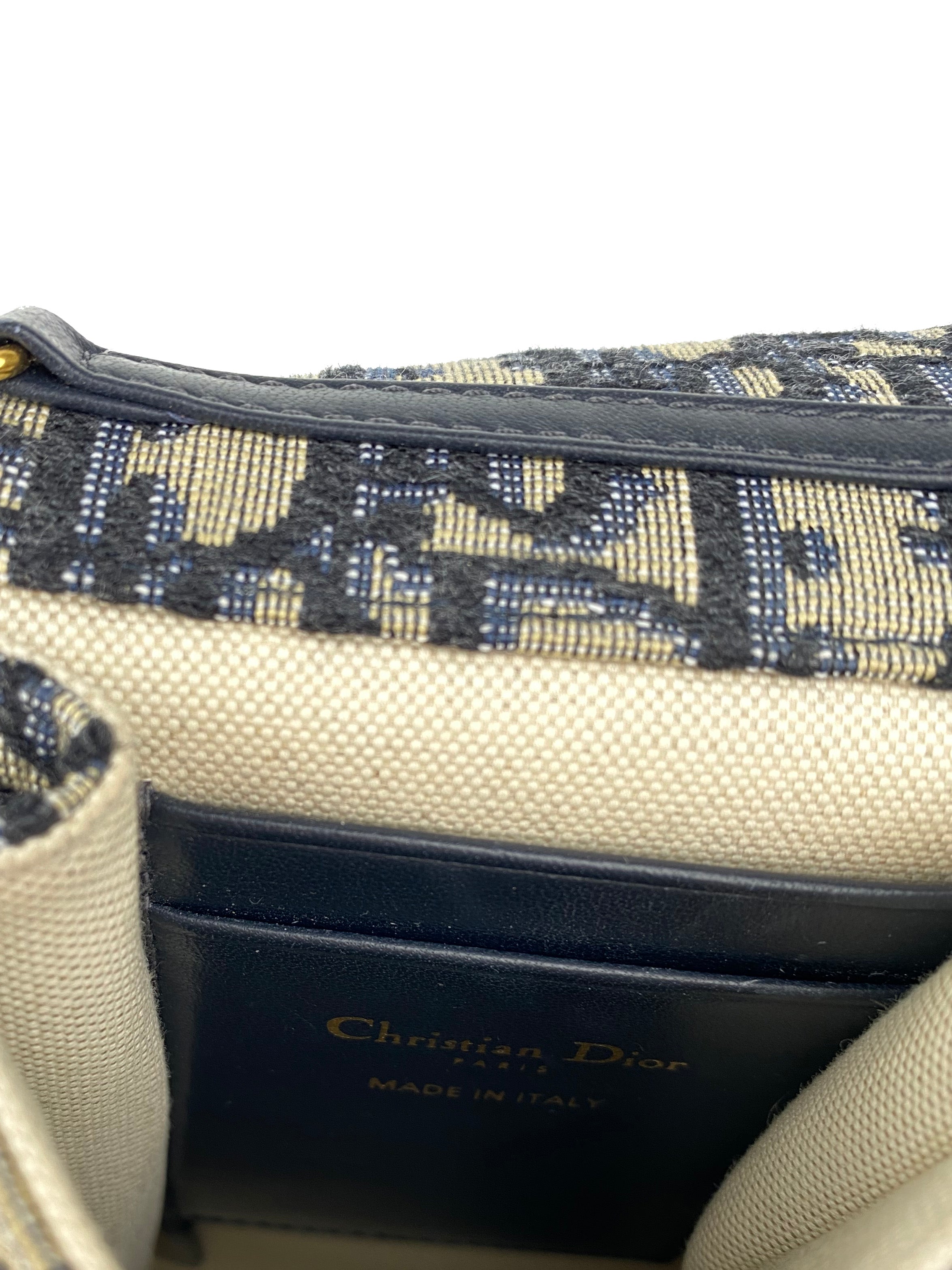 Dior Oblique Vertical Saddle Pouch