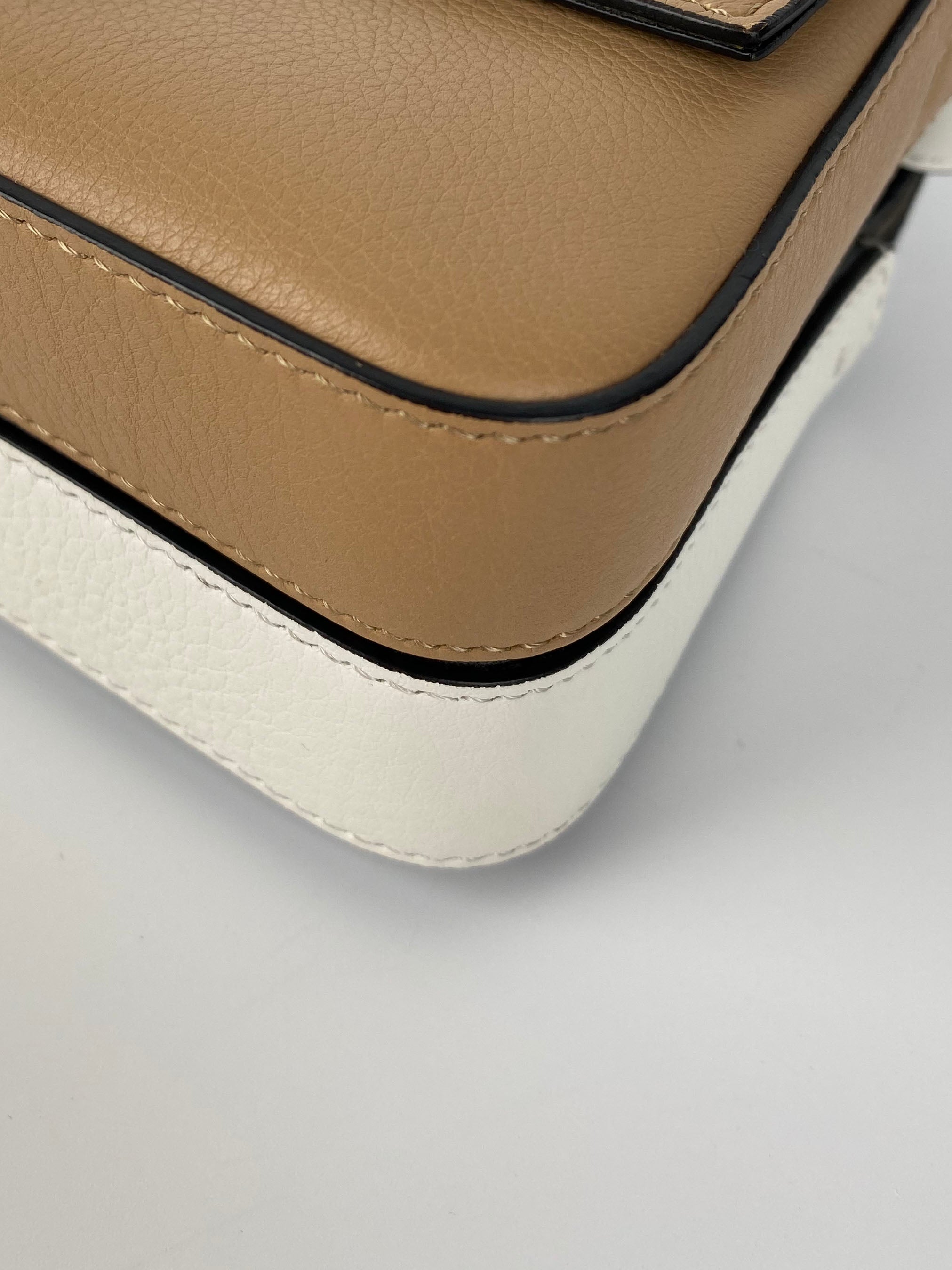 Fendi Black & Nude Micro Double Baguette Bag