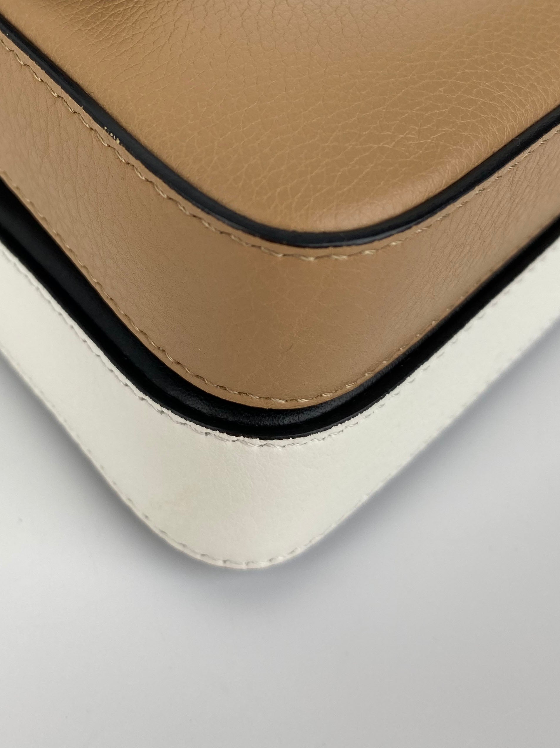 Fendi Black & Nude Micro Double Baguette Bag