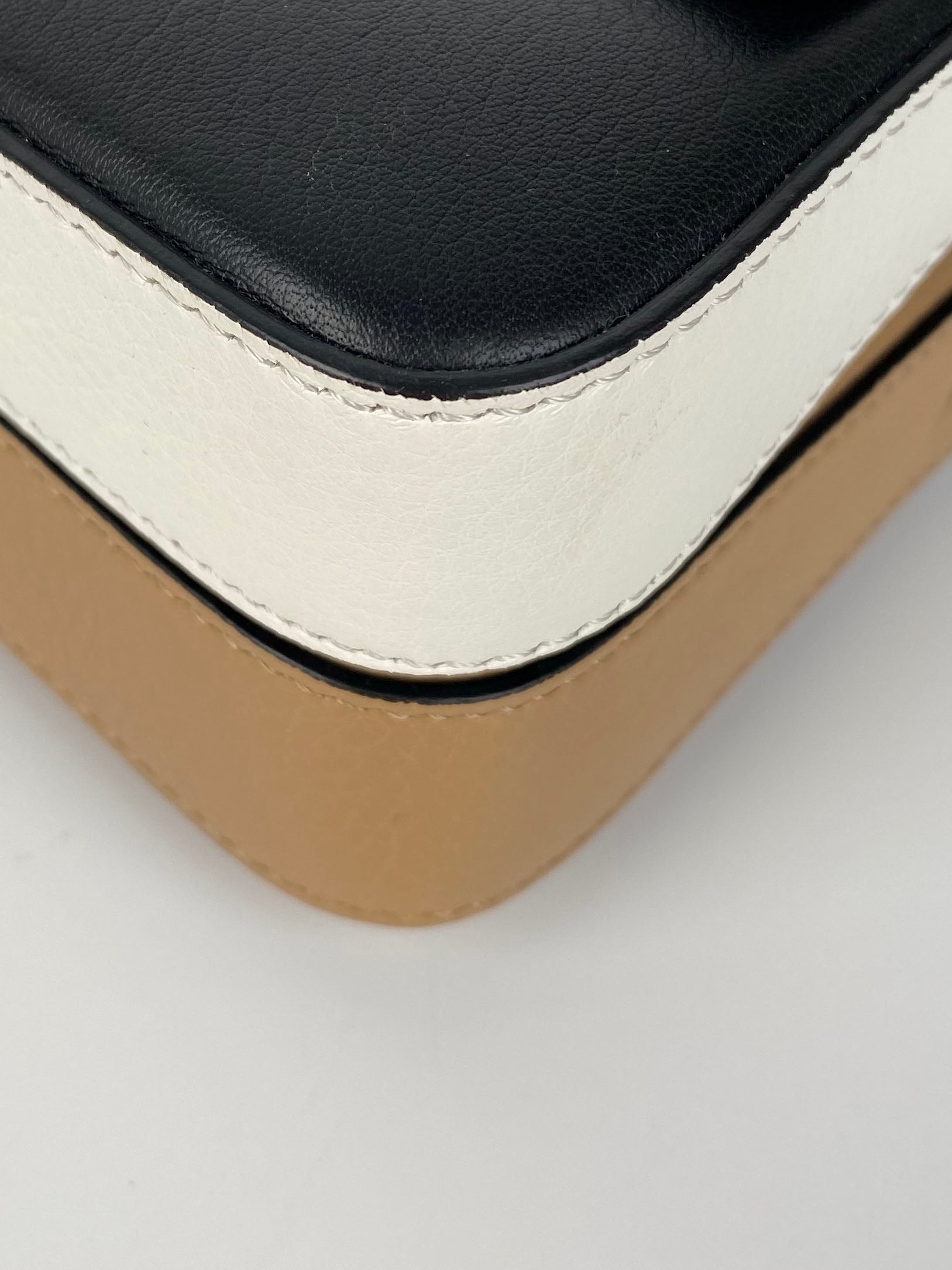 Fendi Black & Nude Micro Double Baguette Bag