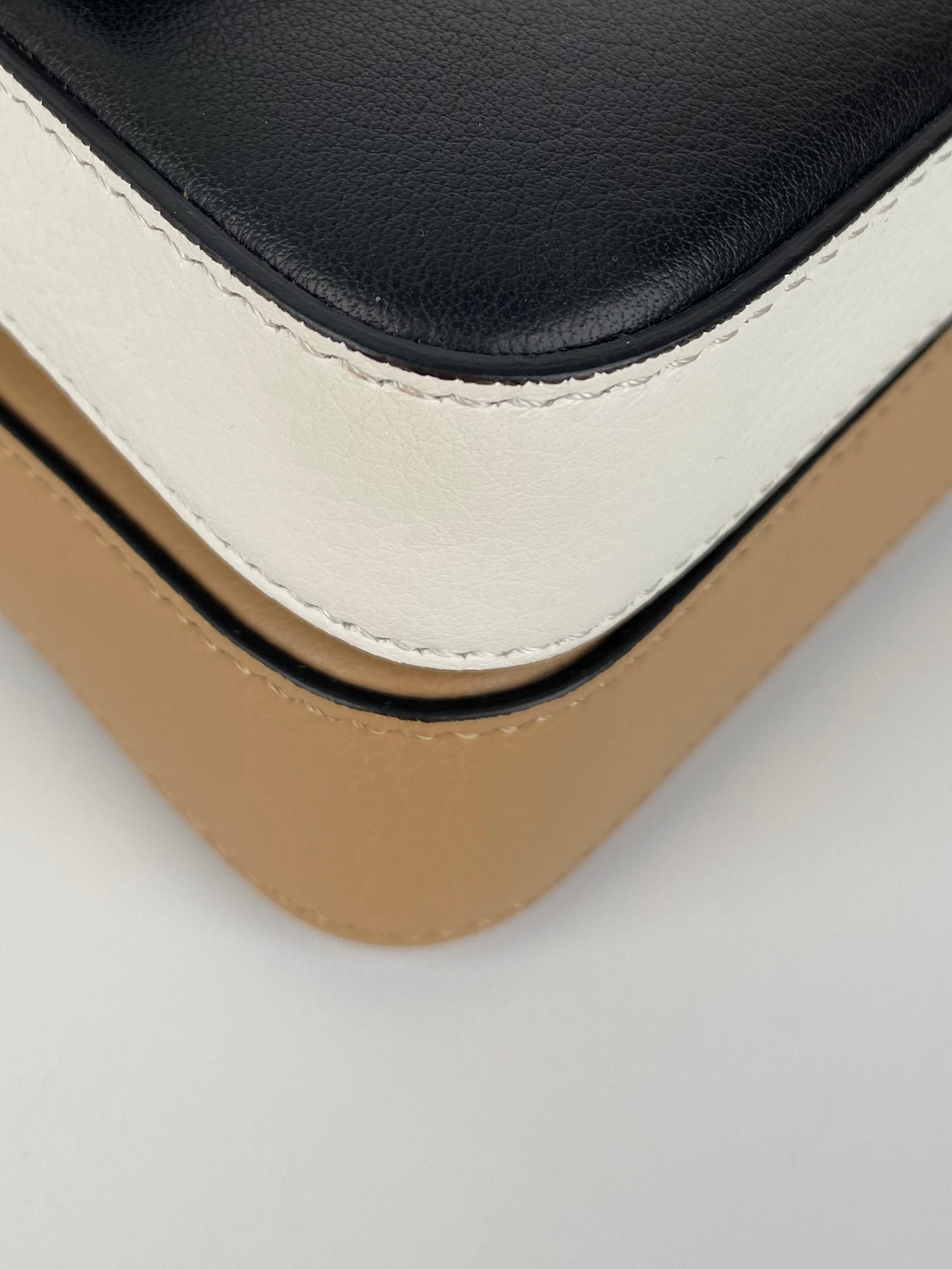 Fendi Black & Nude Micro Double Baguette Bag