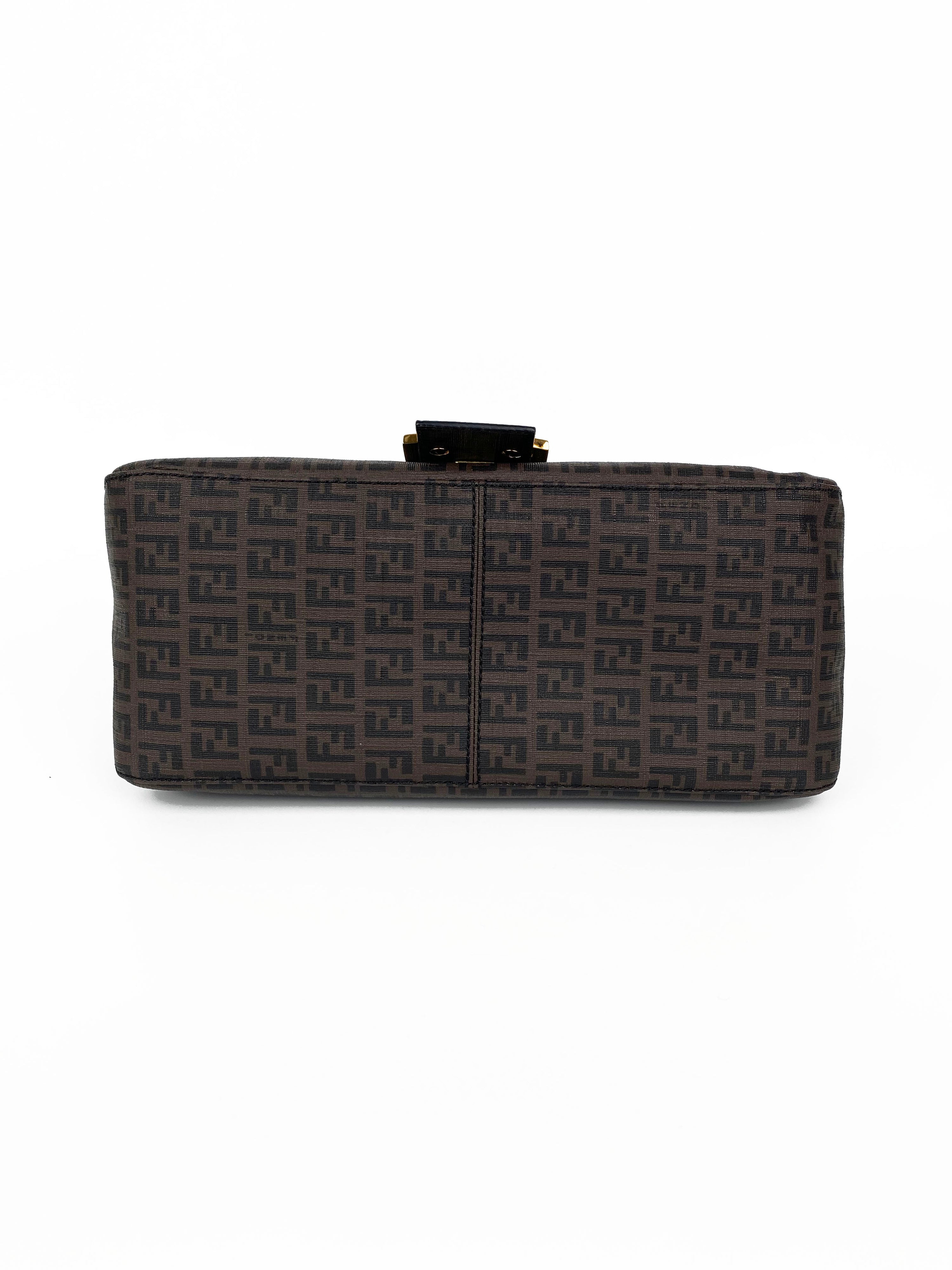 Fendi Brown Monogram Shoulder Bag