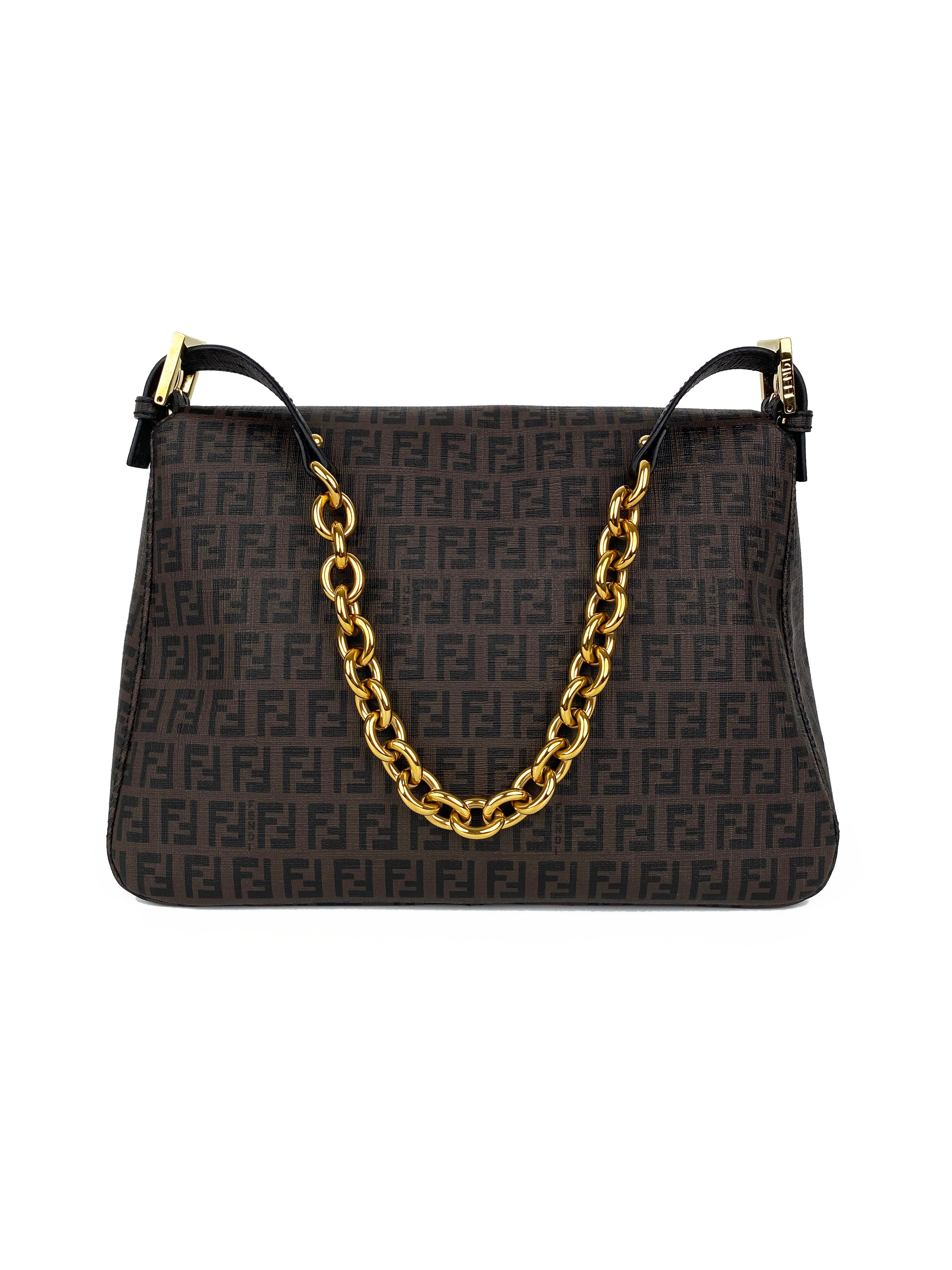 Fendi Brown Monogram Shoulder Bag