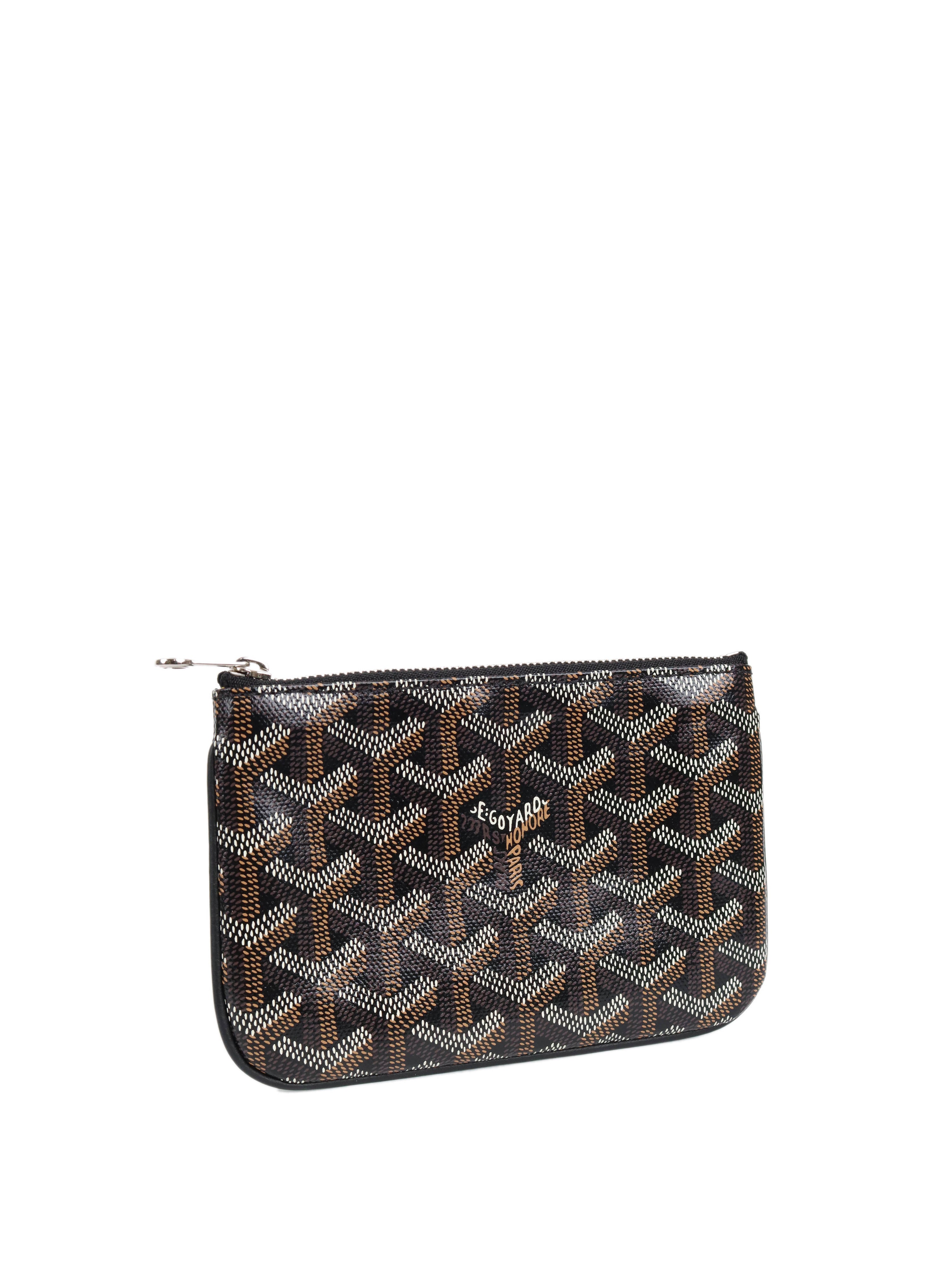 Goyard Black Senat Mini Wallet Purse