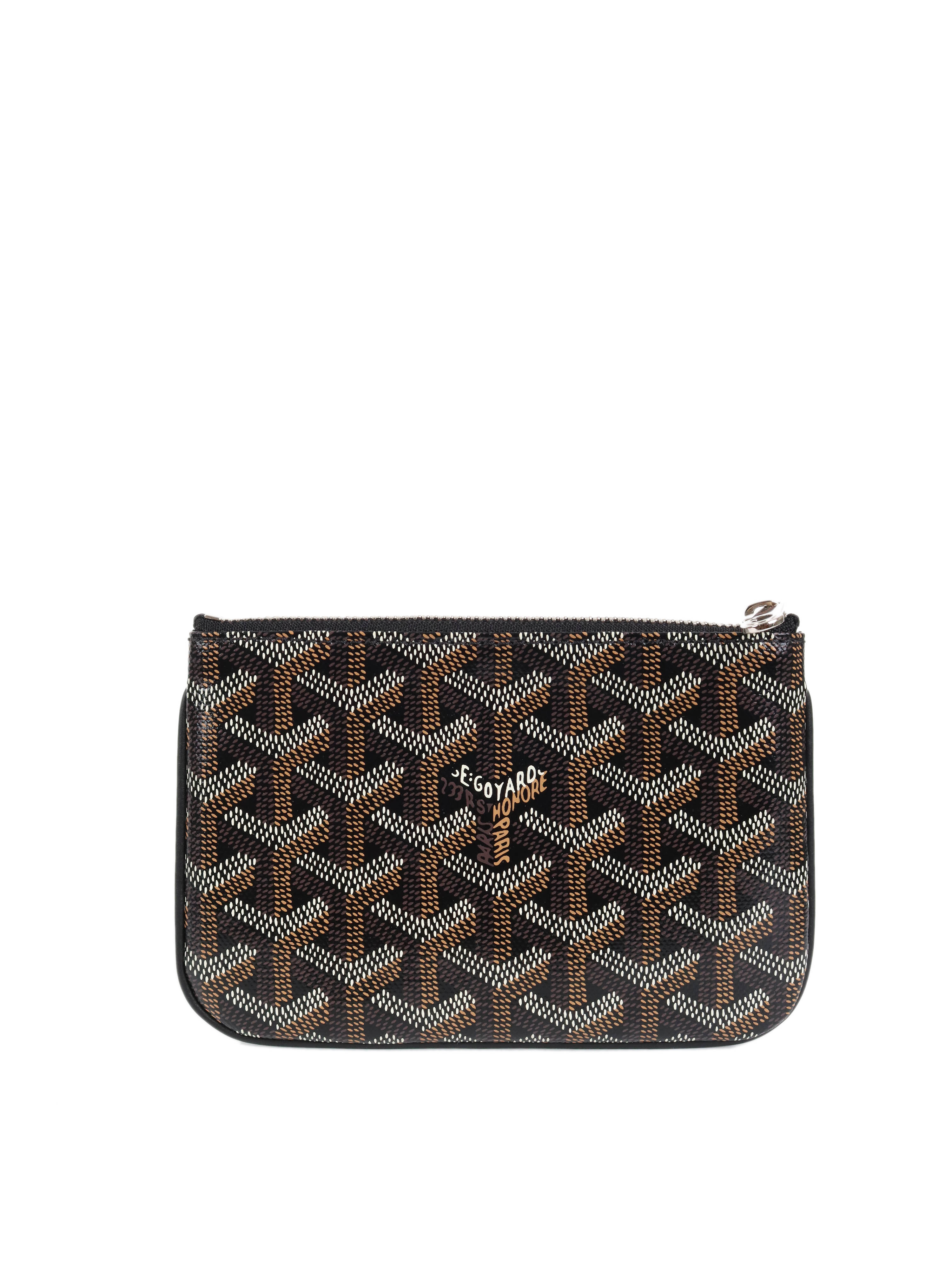 Goyard Black Senat Mini Wallet Purse