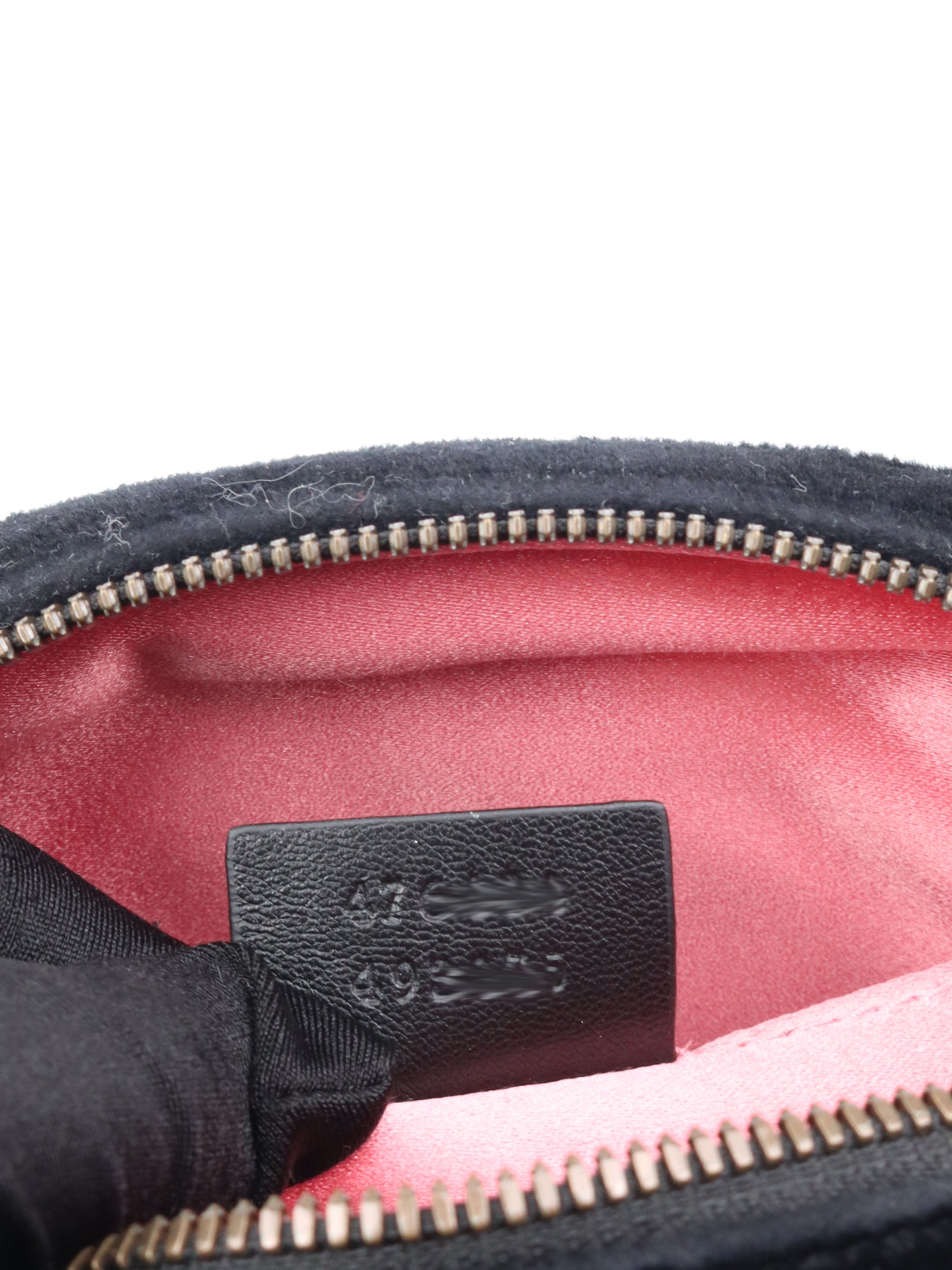 Gucci Black Velvet Marmont Belt Bag 65