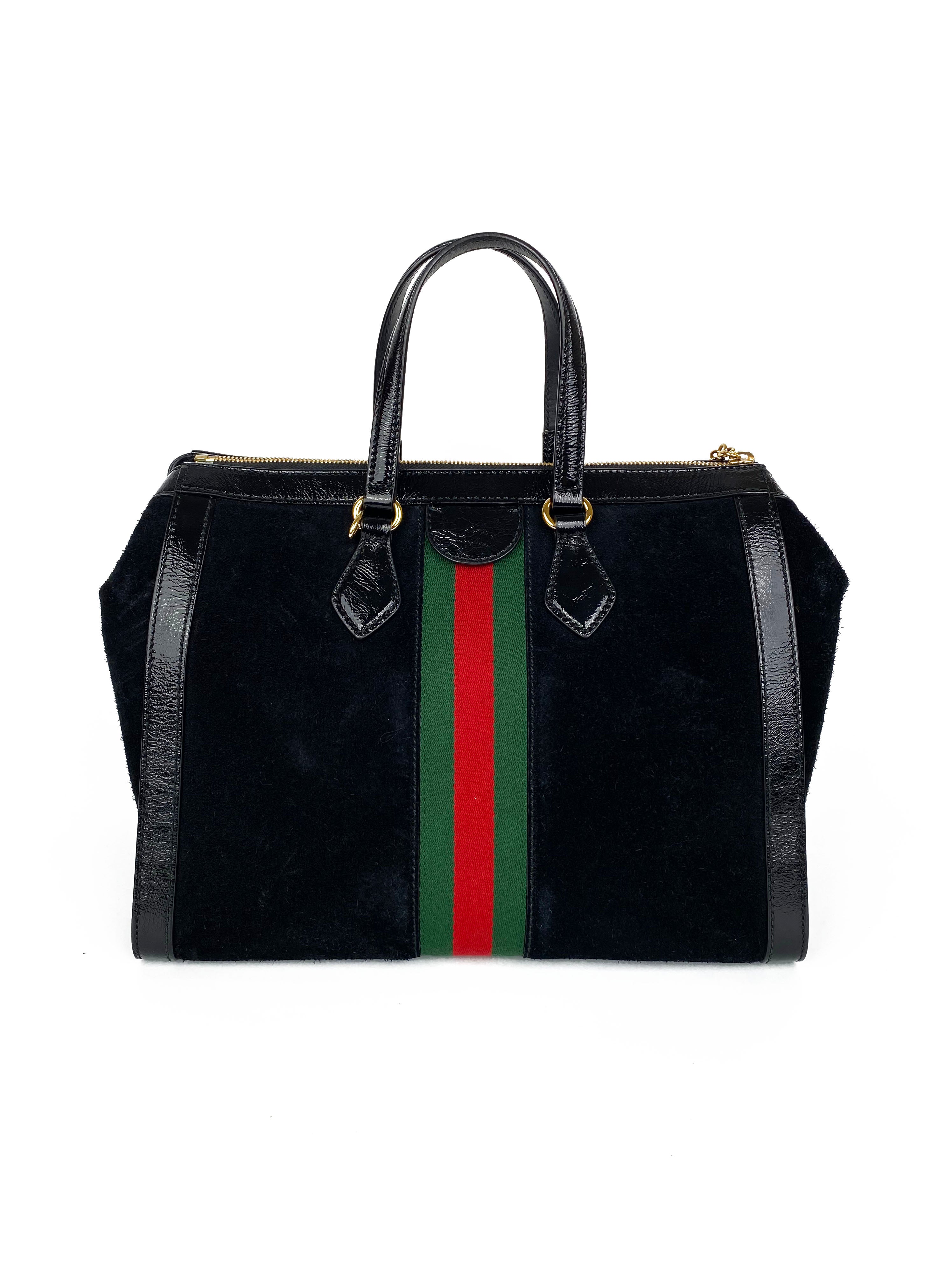 Gucci GG Black Medium Ophidia Tote