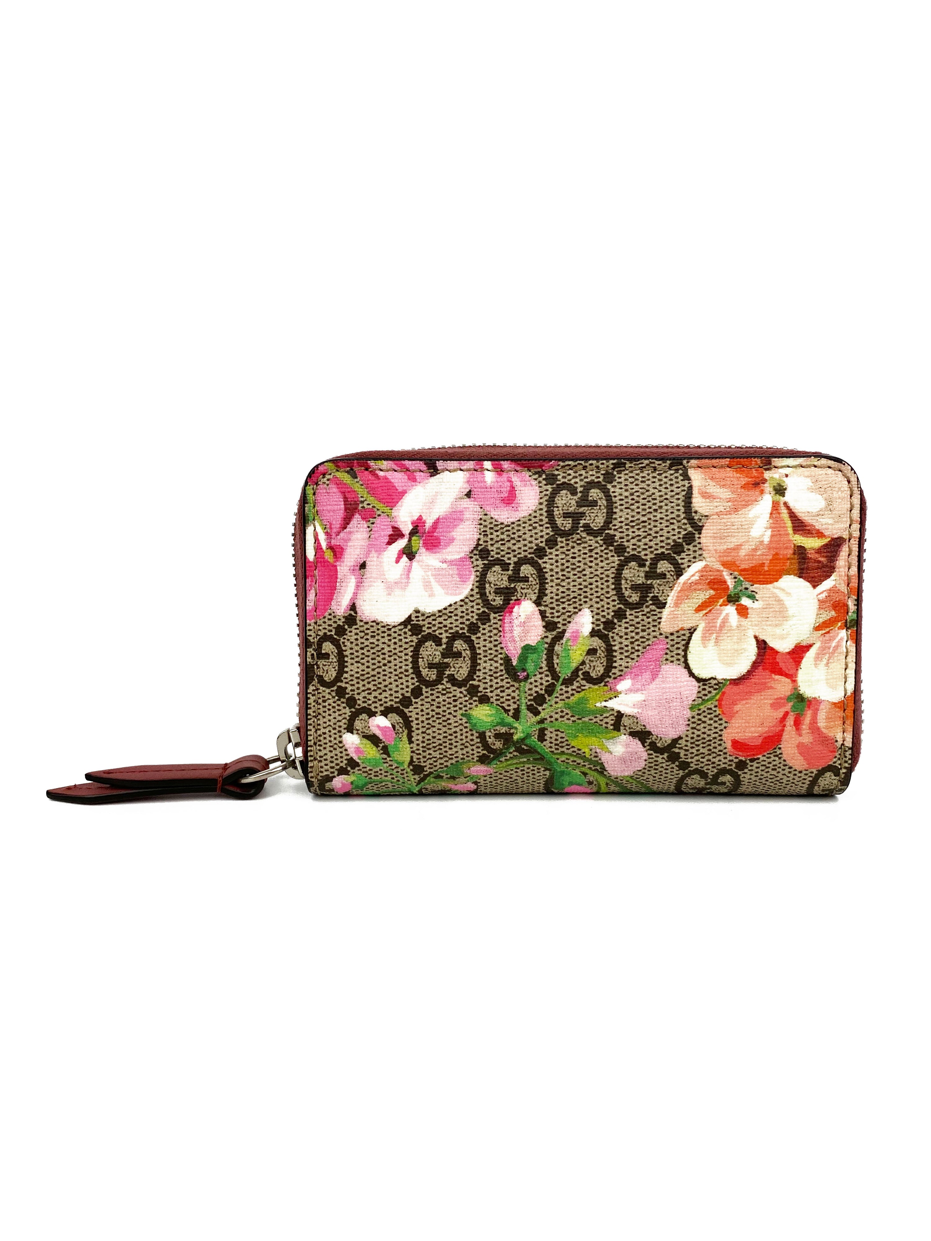 Gucci GG Supreme Blooms Card Case