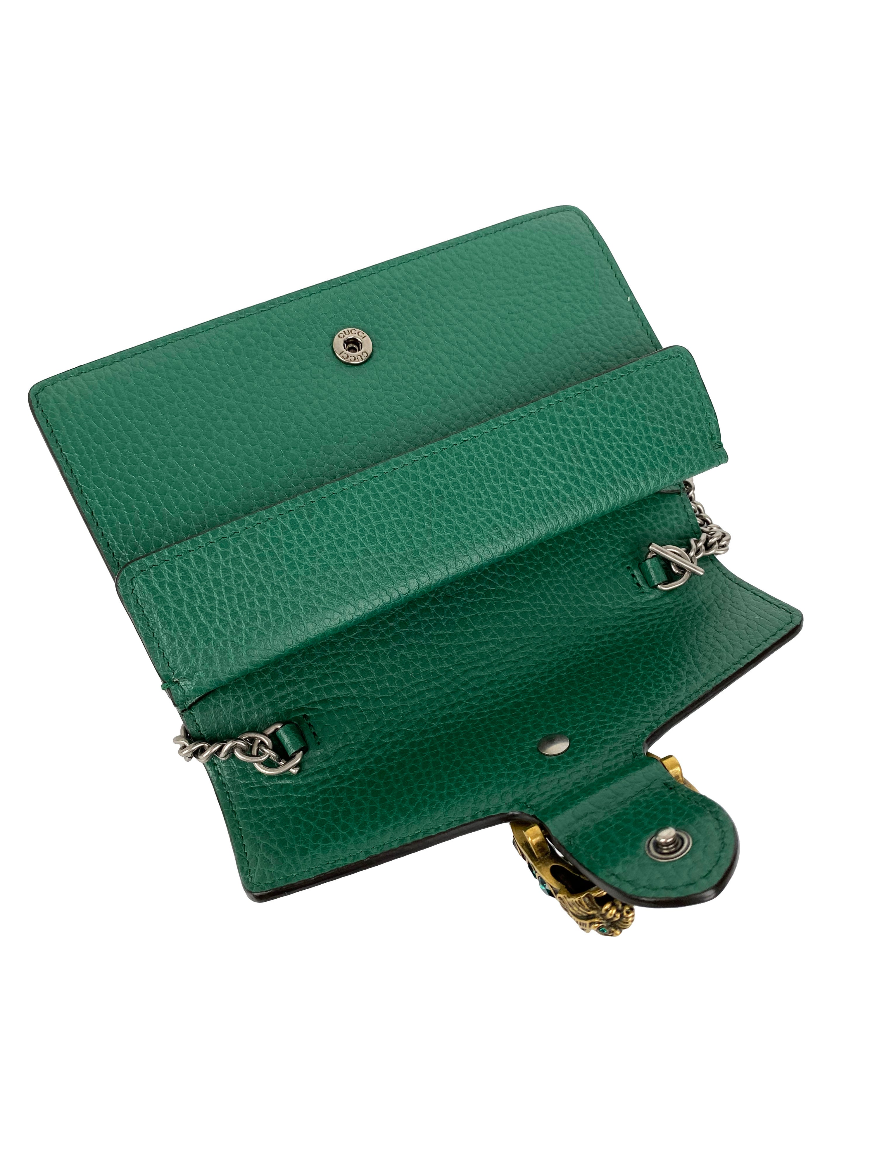 Gucci Green Super Mini Dionysus Bag