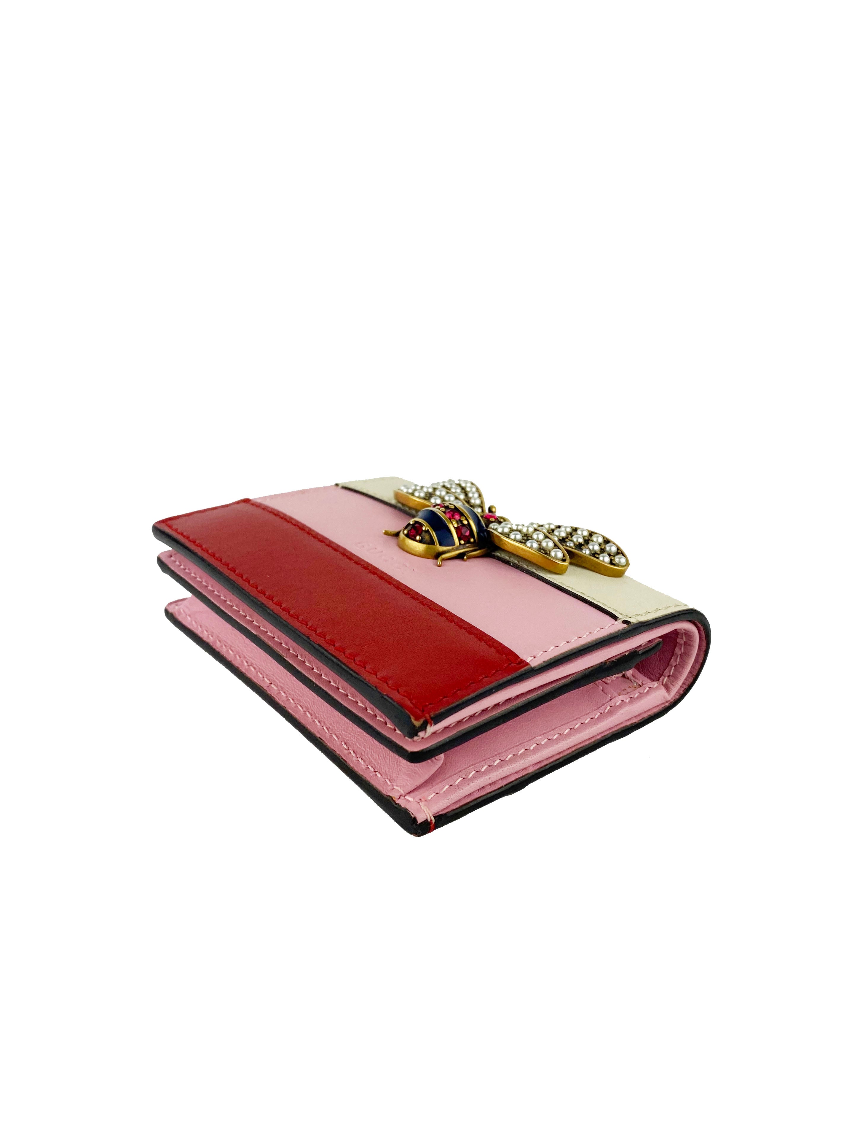 Gucci Lilith Bee Compact Wallet