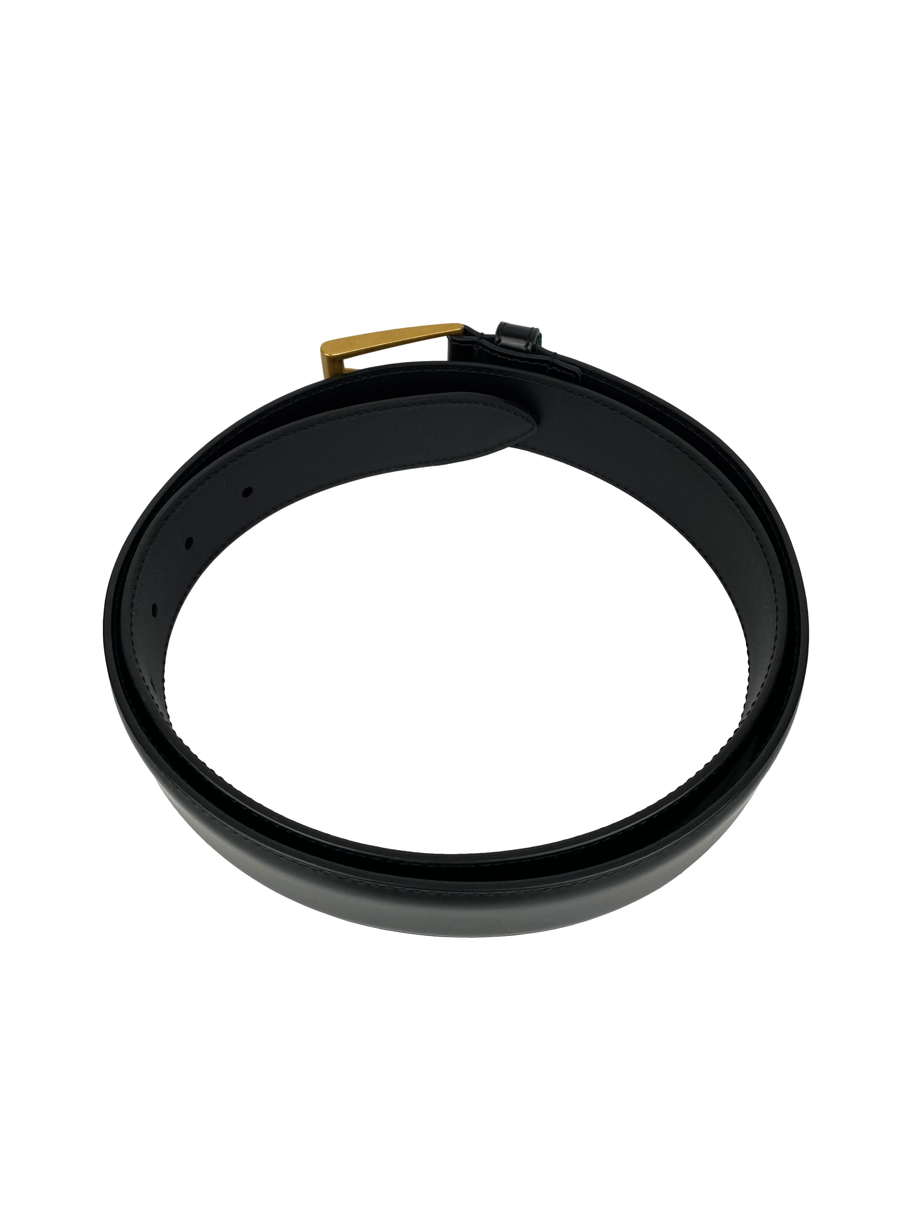 Gucci Mens Leather Belt with Web 95