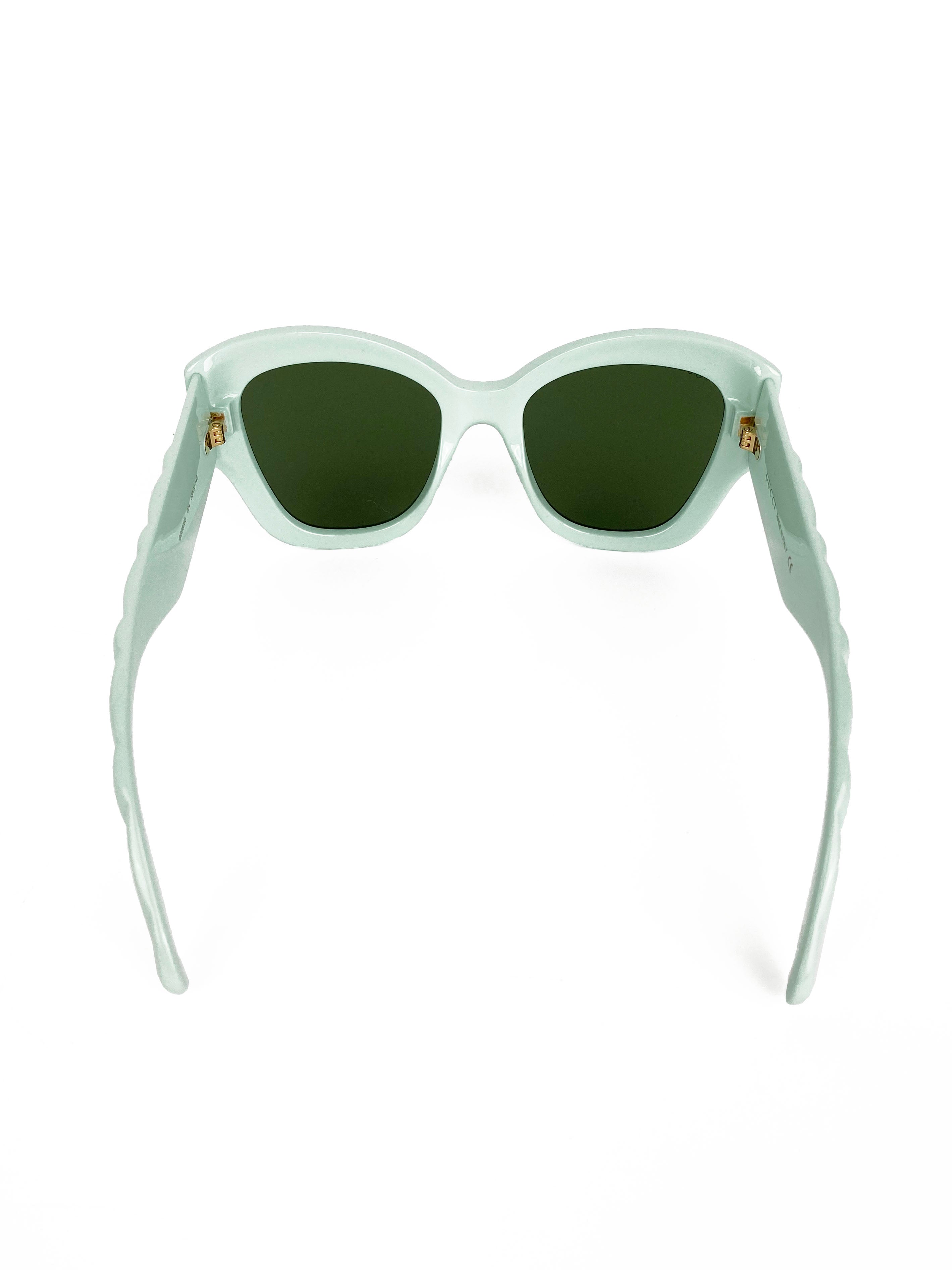 Gucci Mint Green Cat Eye Sunglasses GG0808S