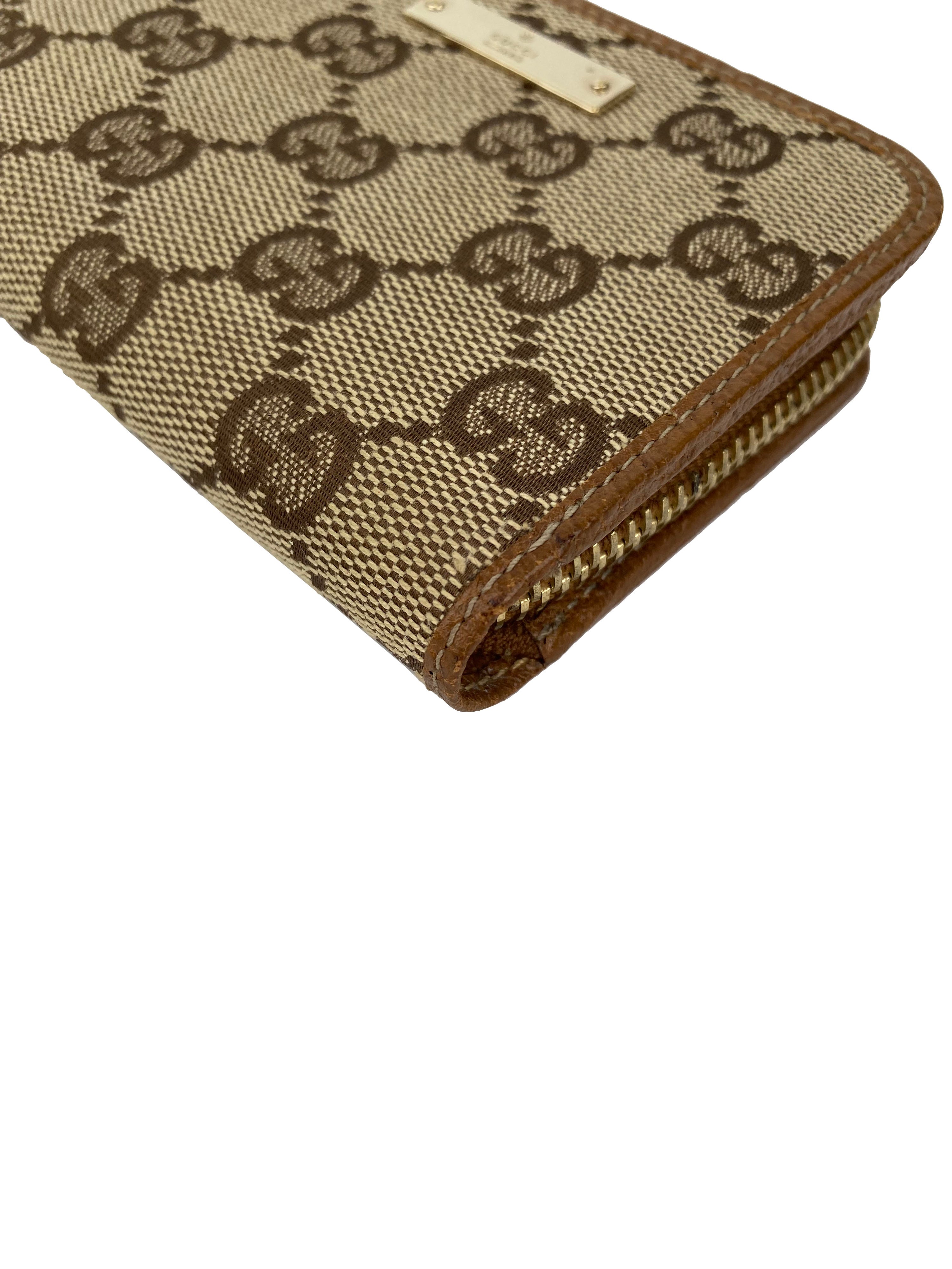 Gucci Monogram Zipped Cardholder