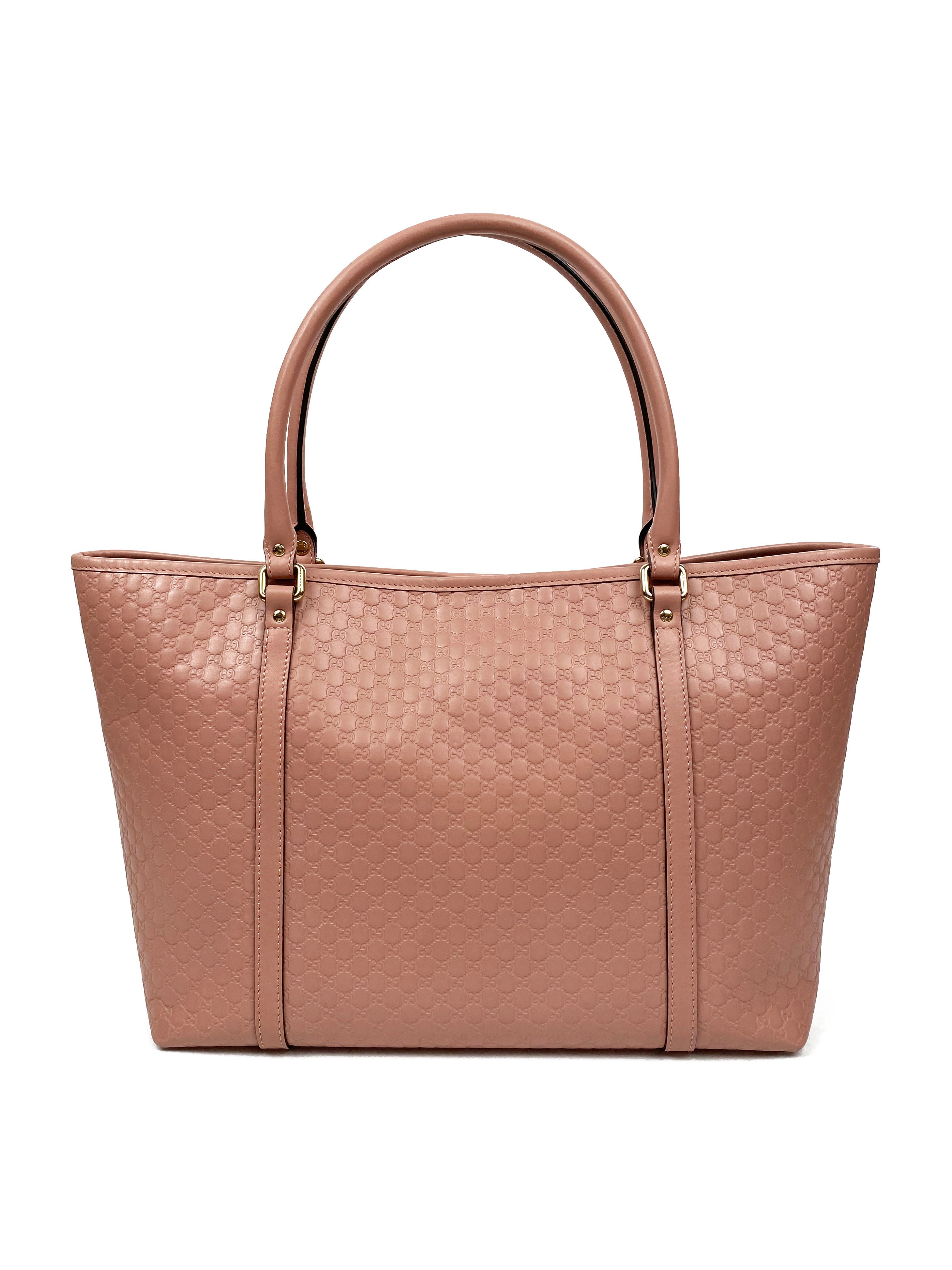 Gucci Pink GG Guccissima Tote Bag