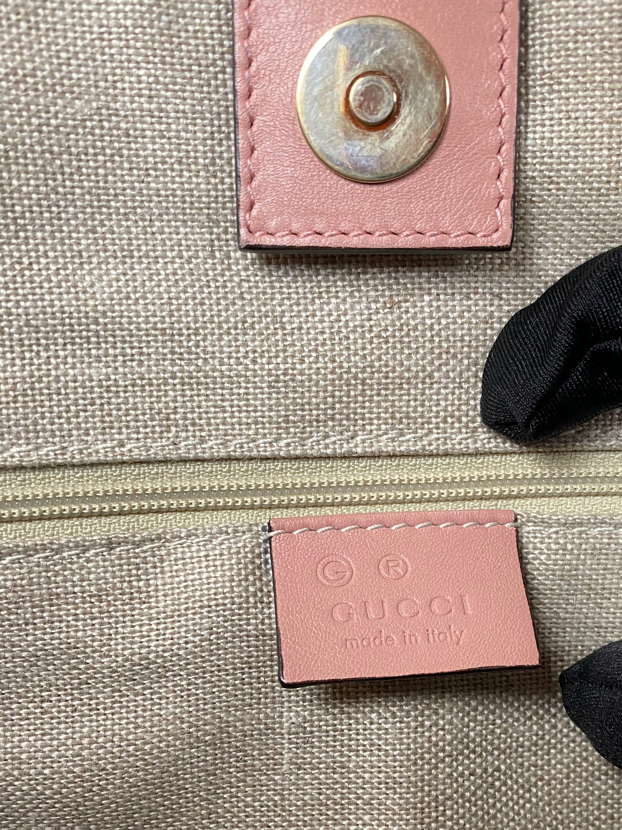 Gucci Pink GG Guccissima Tote Bag