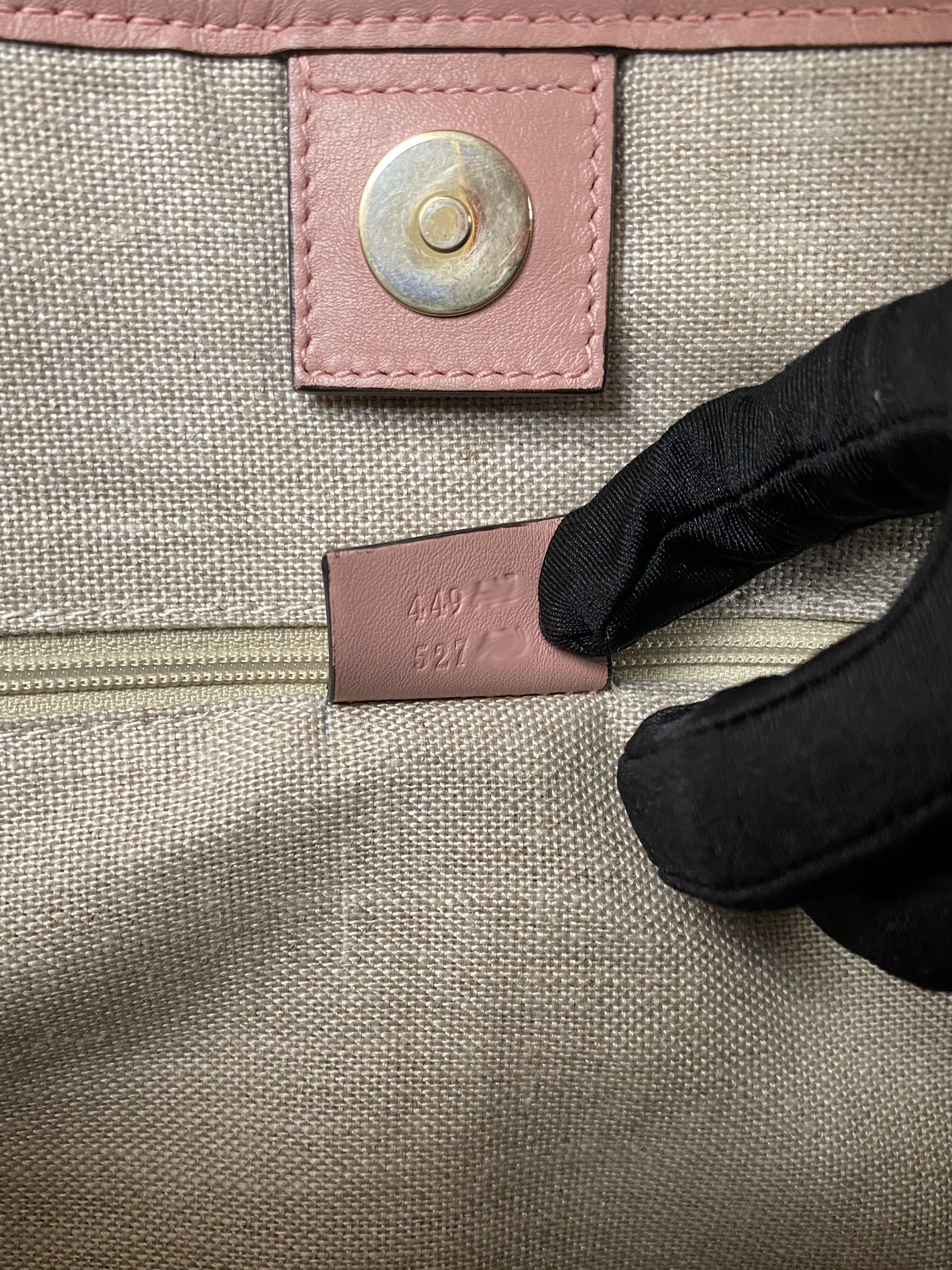 Gucci Pink GG Guccissima Tote Bag