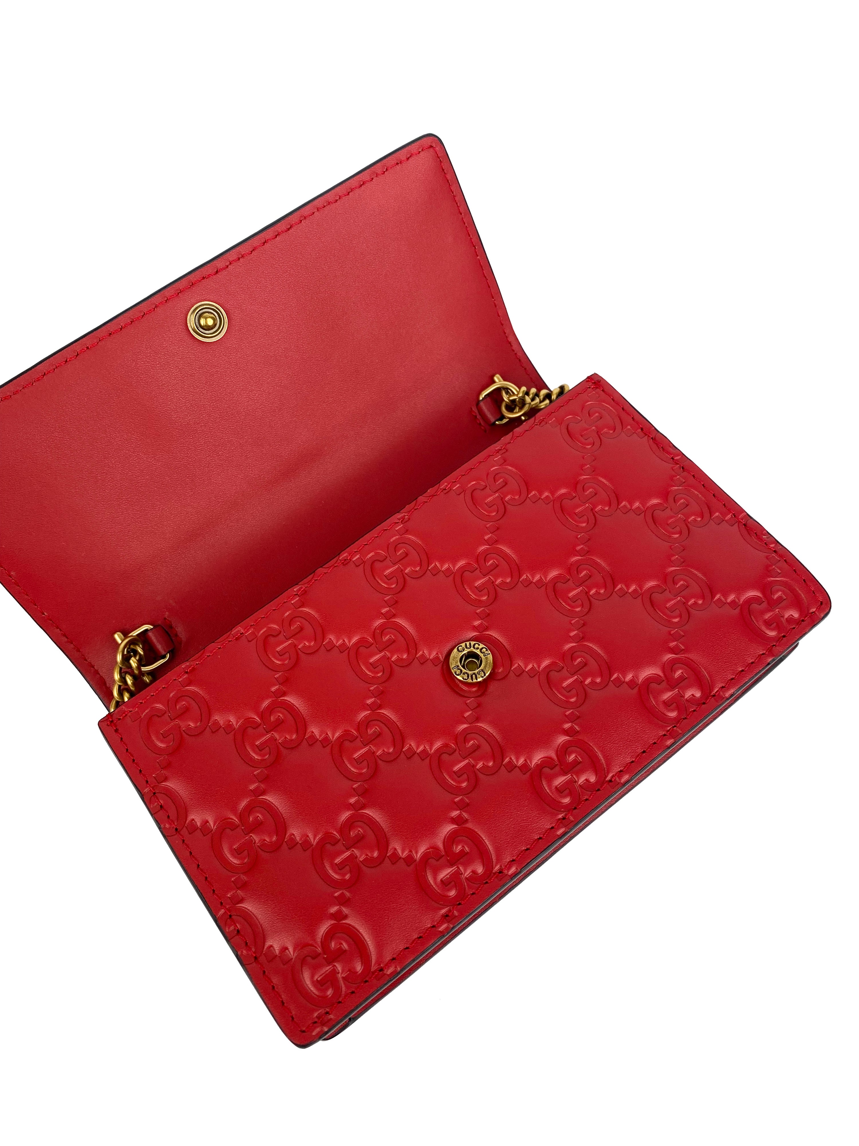 Gucci Red Mini Cherries Supreme Bag