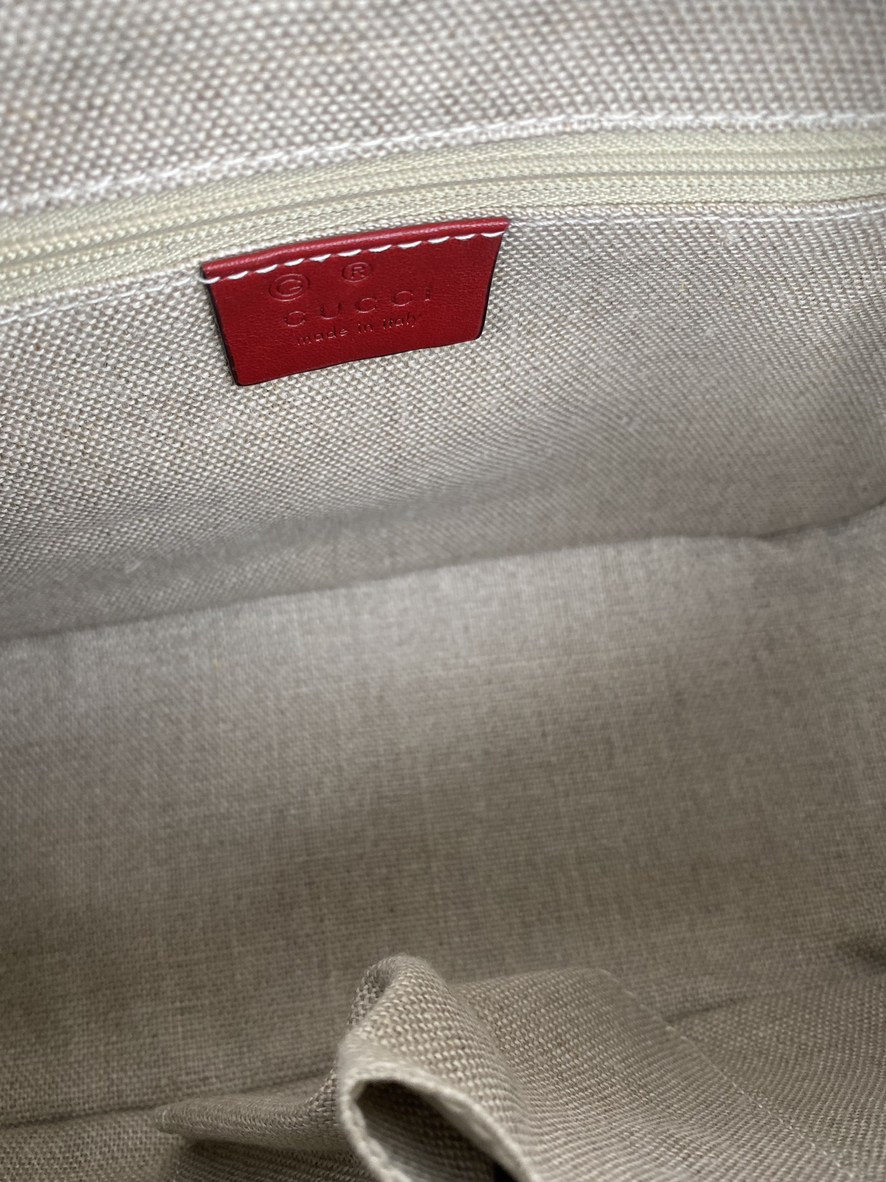 Gucci Red Small Guccissima Shoulder Bag