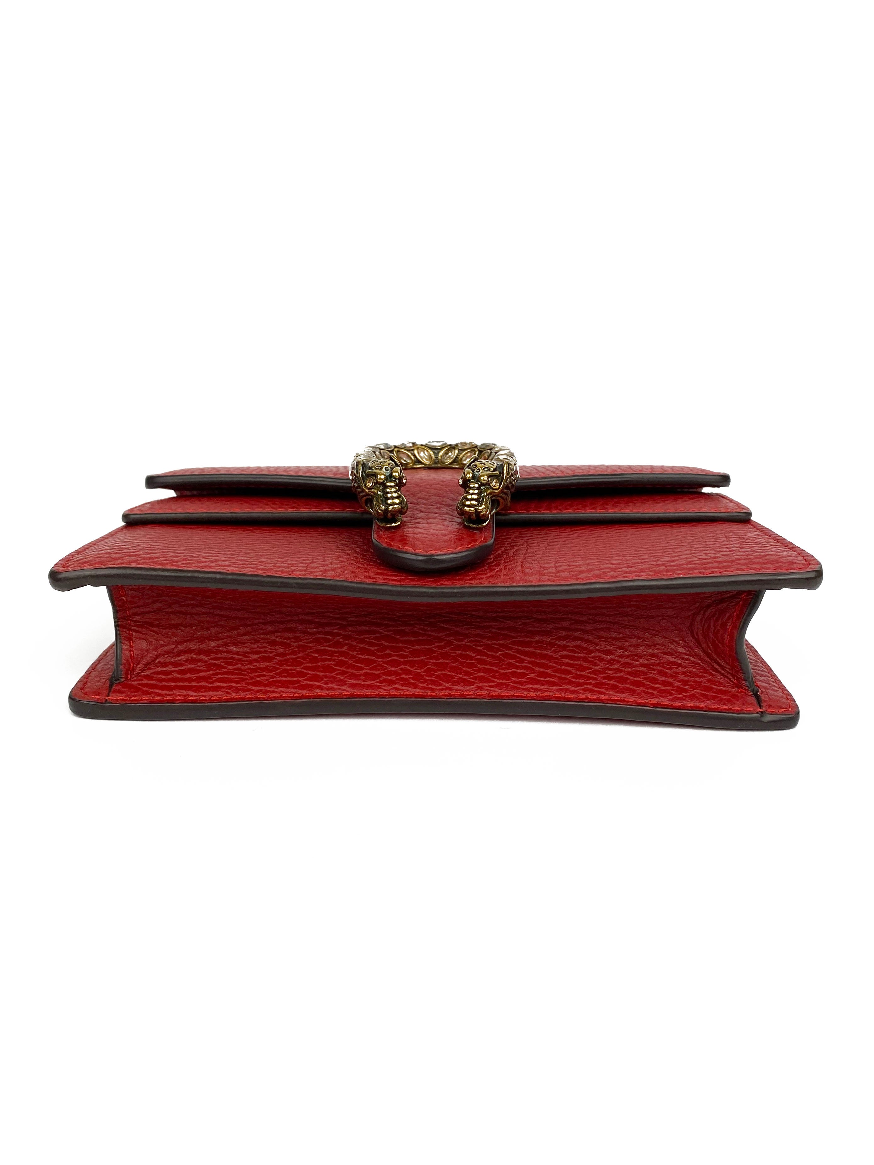 Gucci Red Super Mini Dionysus Bag