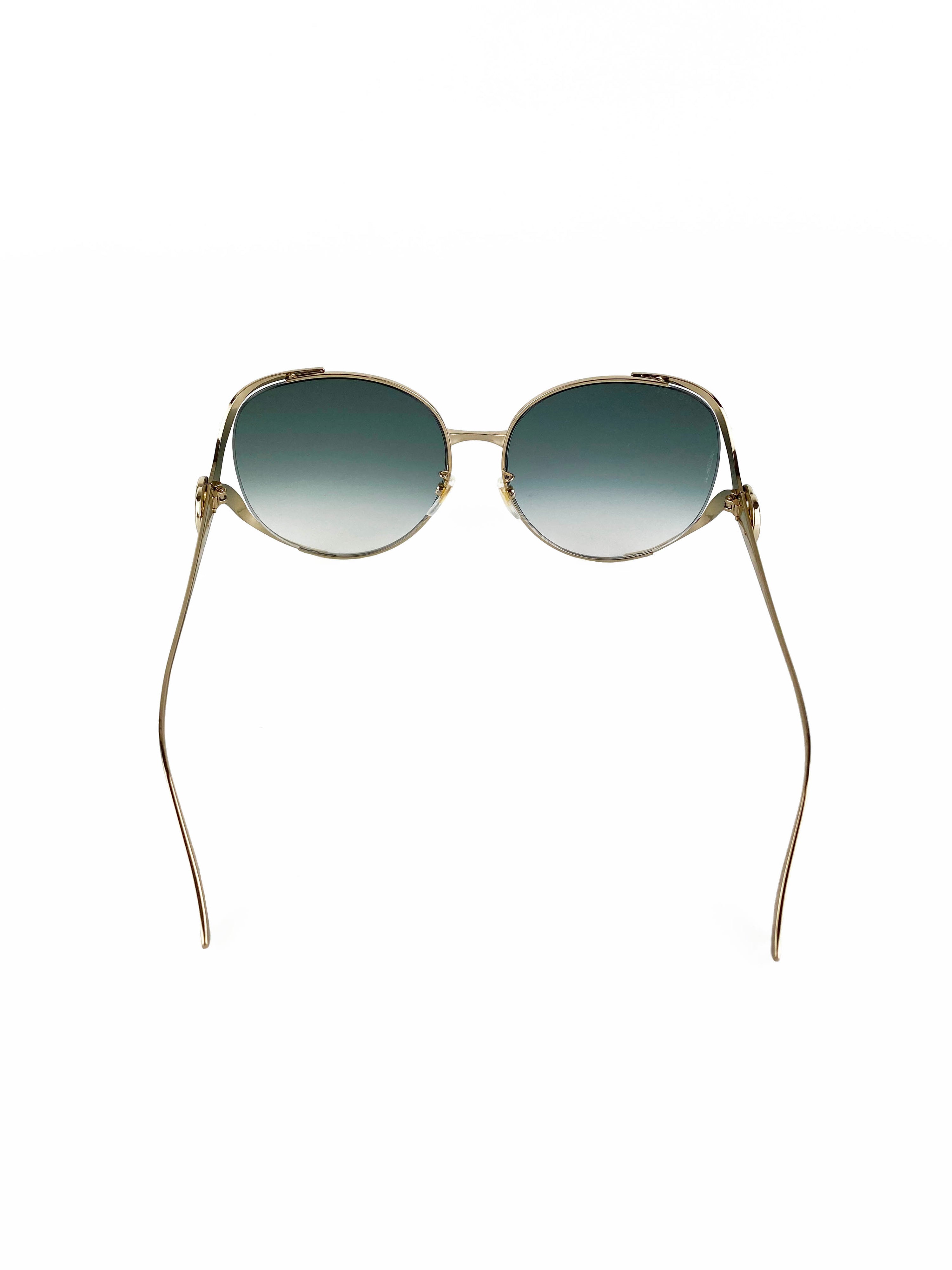 Gucci Round Metal Frame Sunglasses