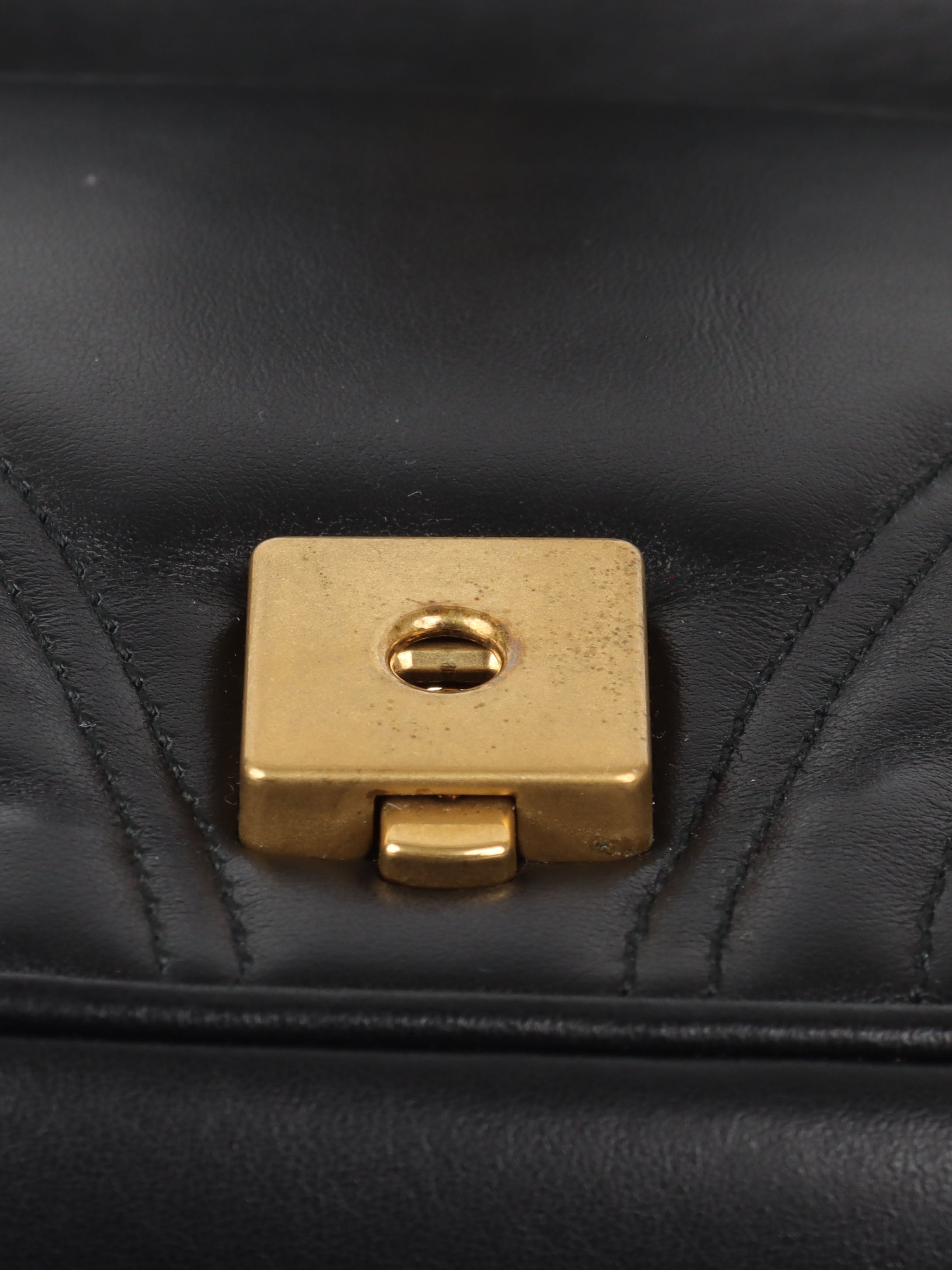 Gucci Small Black GG Marmont Bag