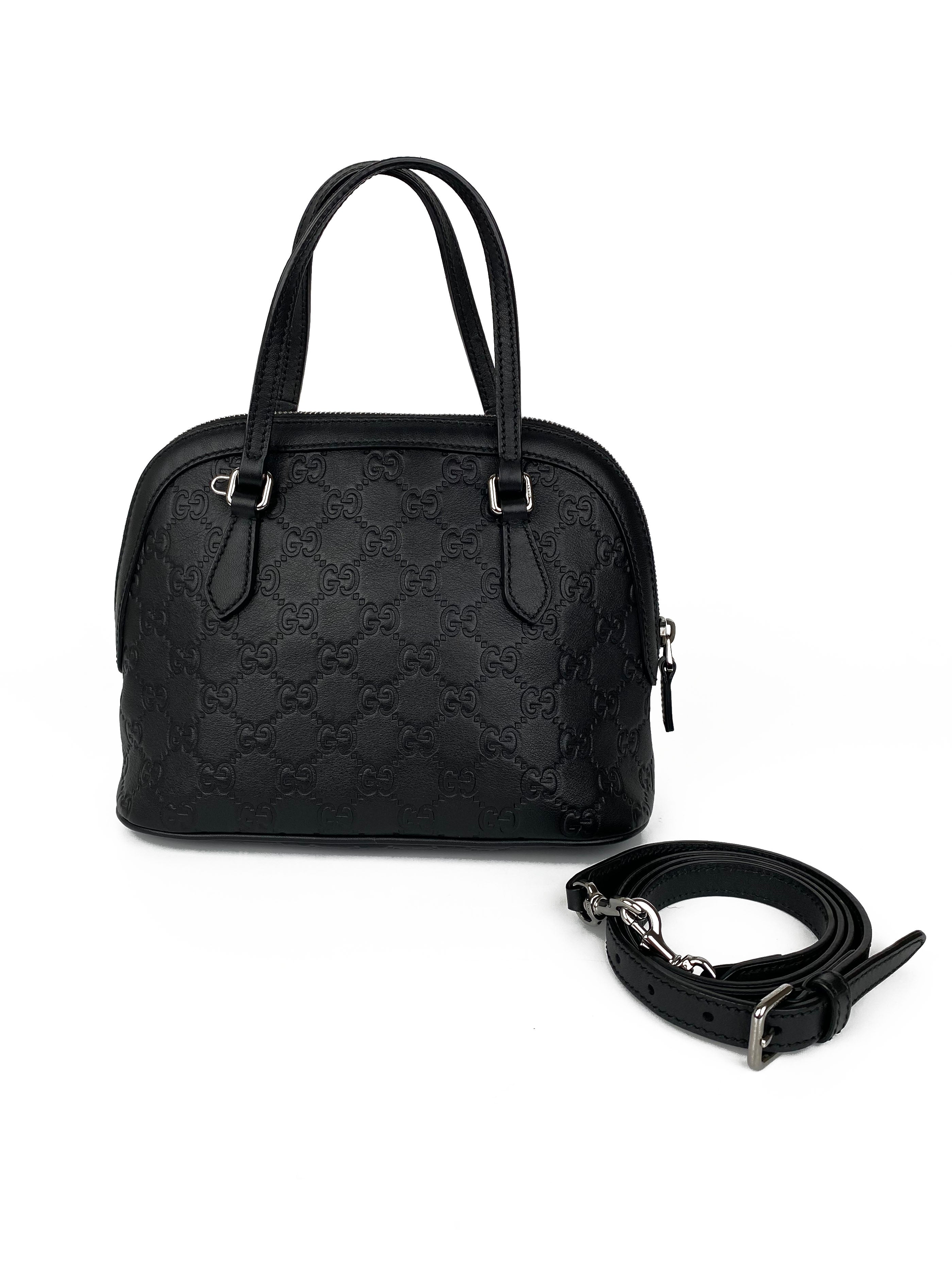 Gucci Small Black GG Shoulder Bag