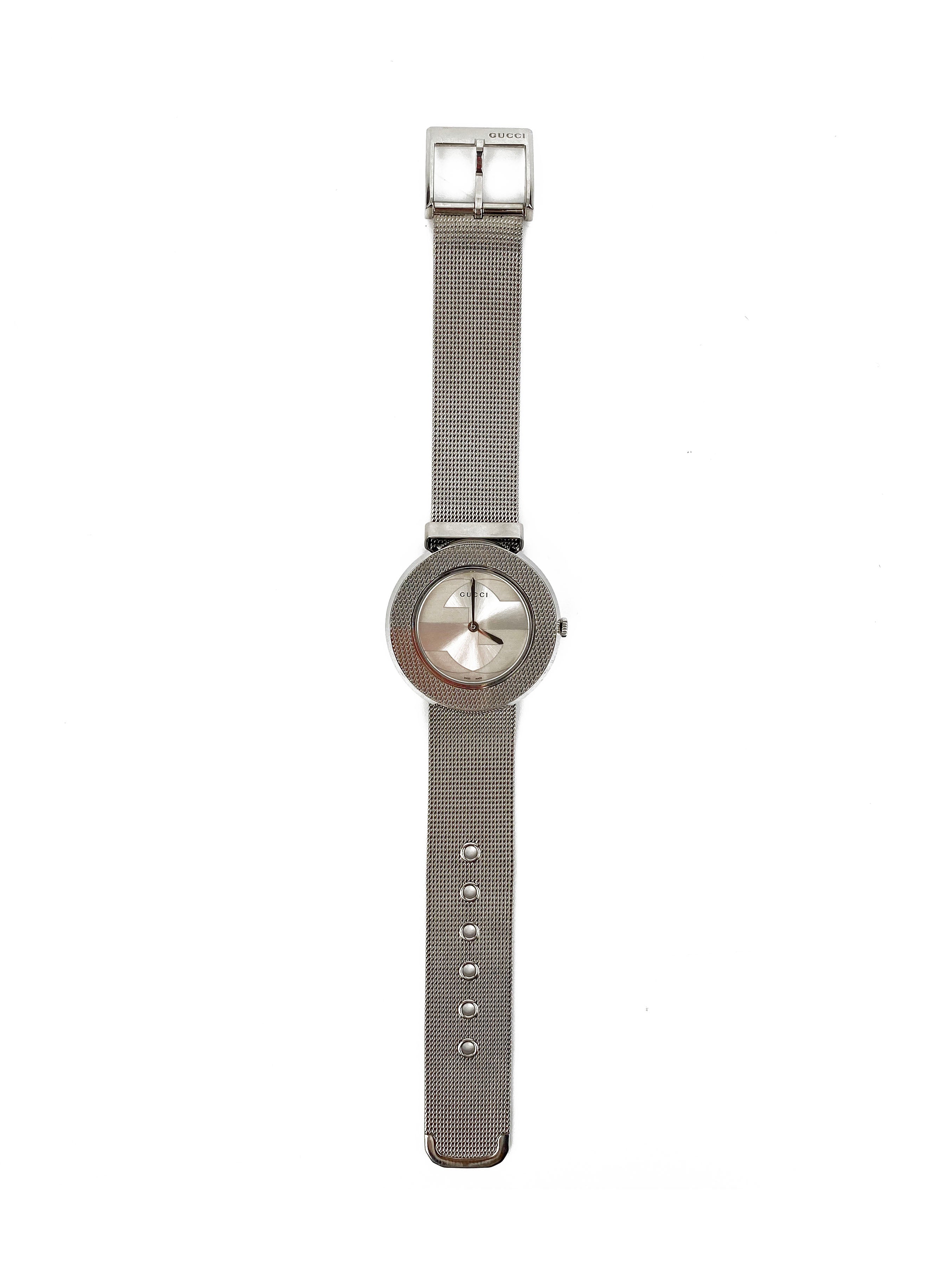 Gucci Stainless Steel Double G Face Watch