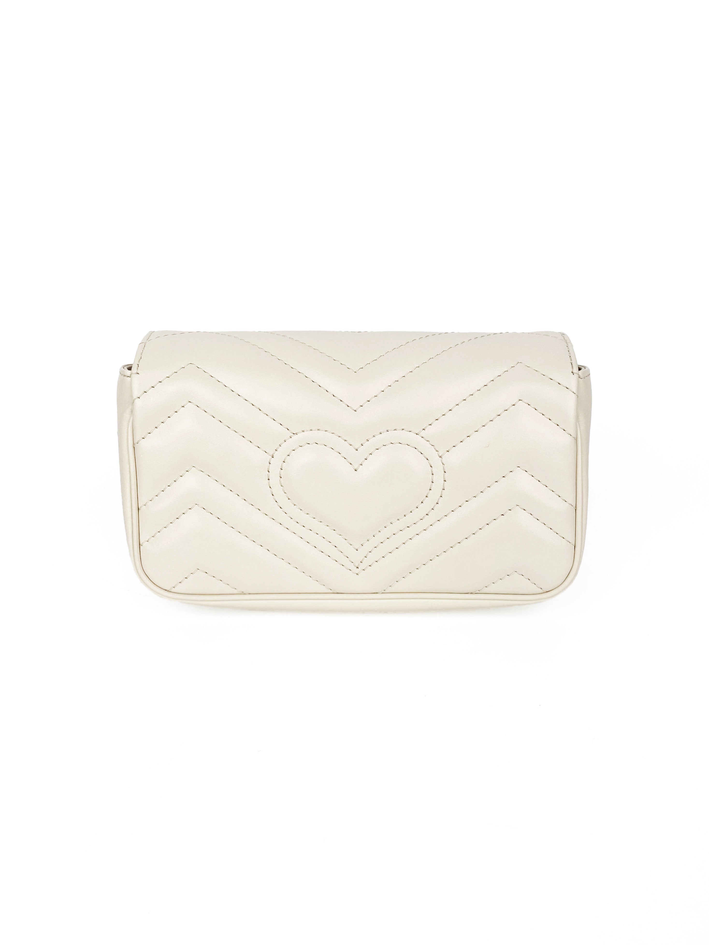 Gucci Super Mini White Marmont Bag