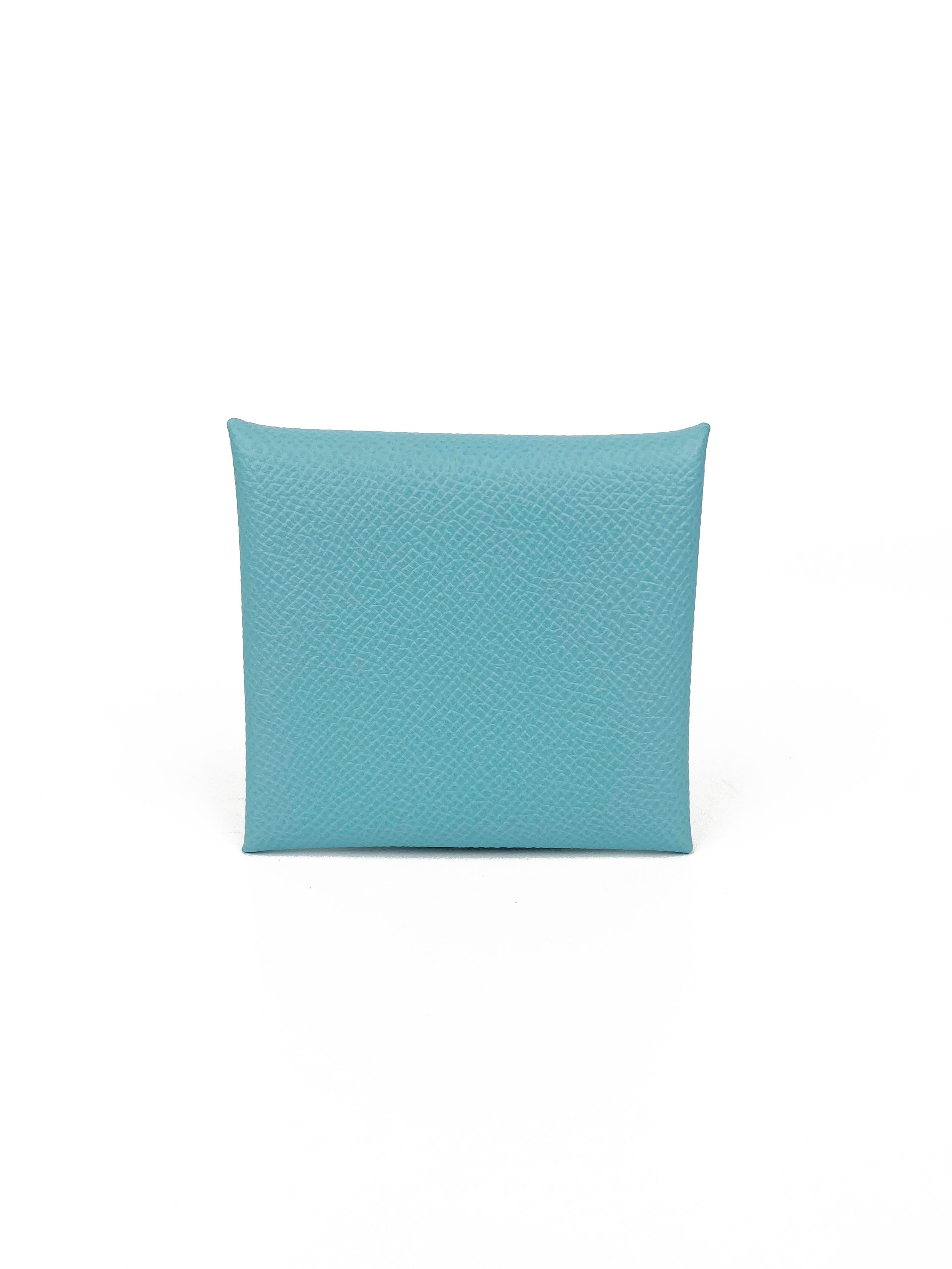 Hermes Bleu Atoll Bastia Change Purse