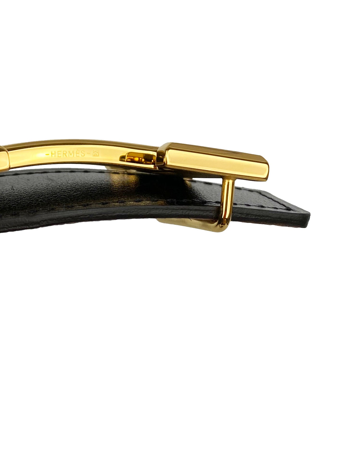 Hermes Constance Belt with Black/Gold Reversible Strap 90