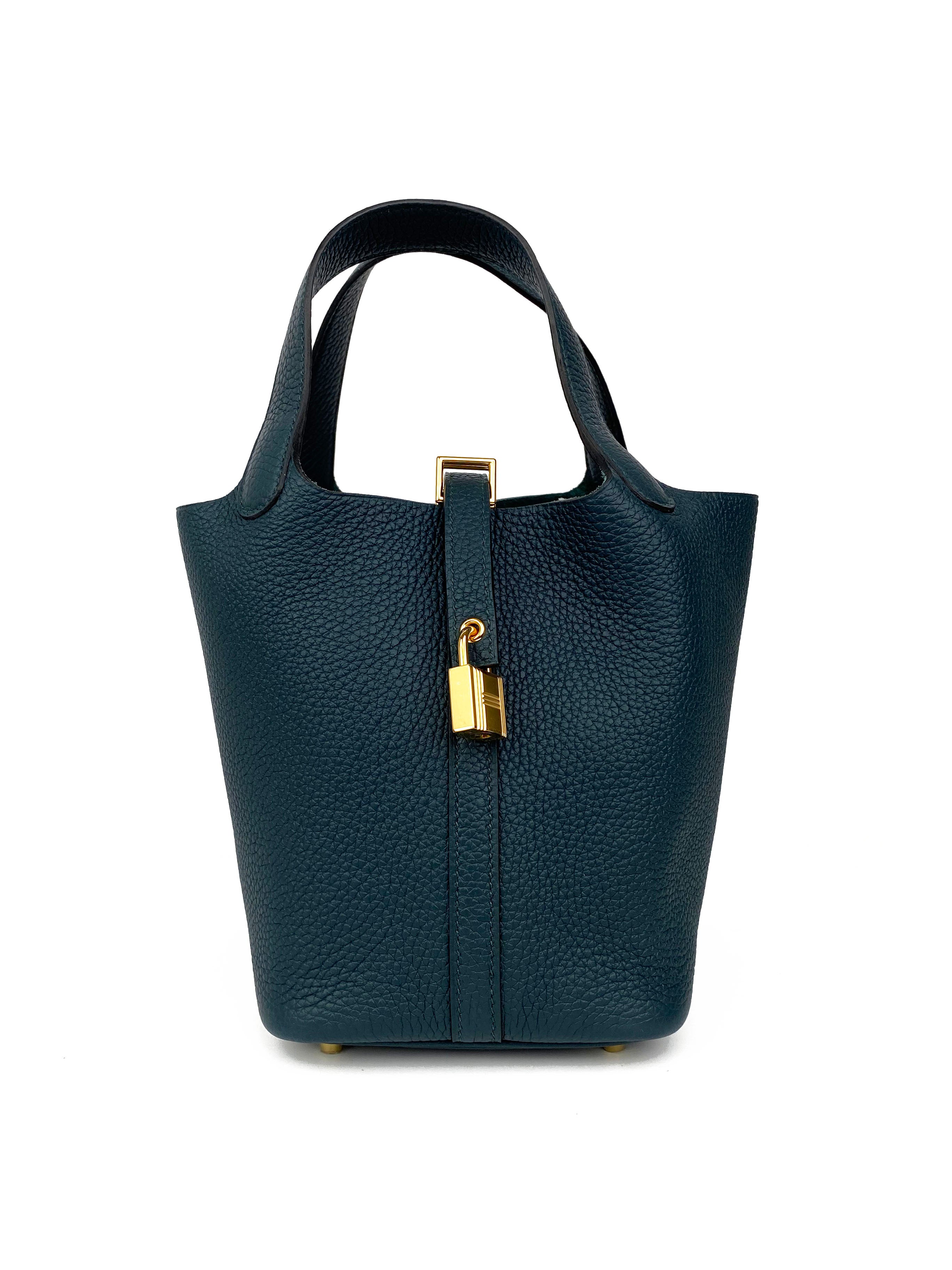 Hermes Dark Green Picotin Lock 18 Bag