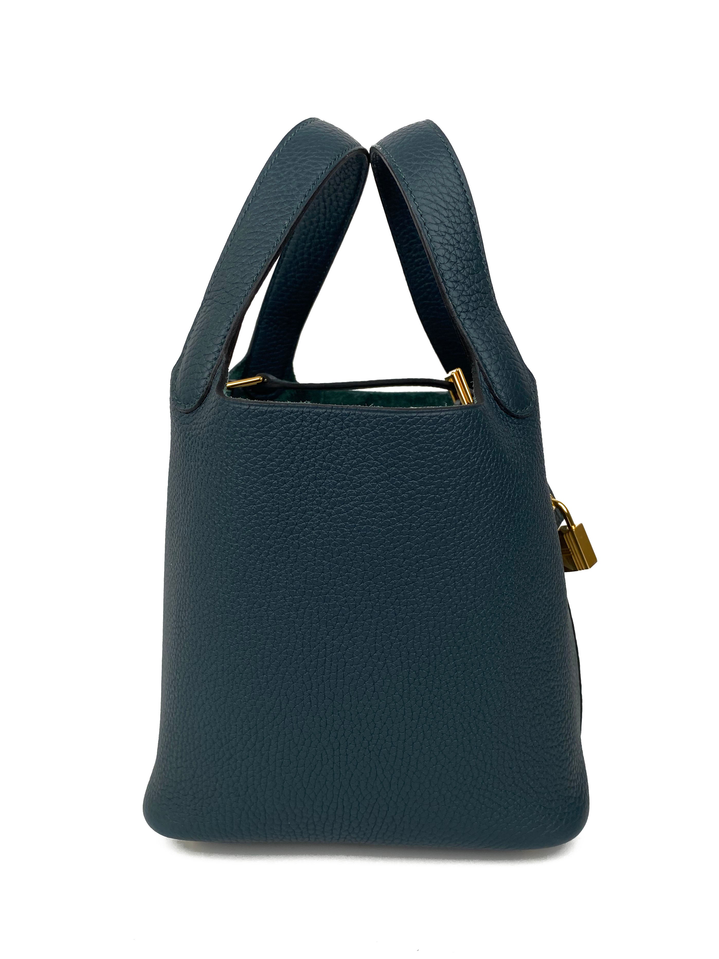 Hermes Dark Green Picotin Lock 18 Bag