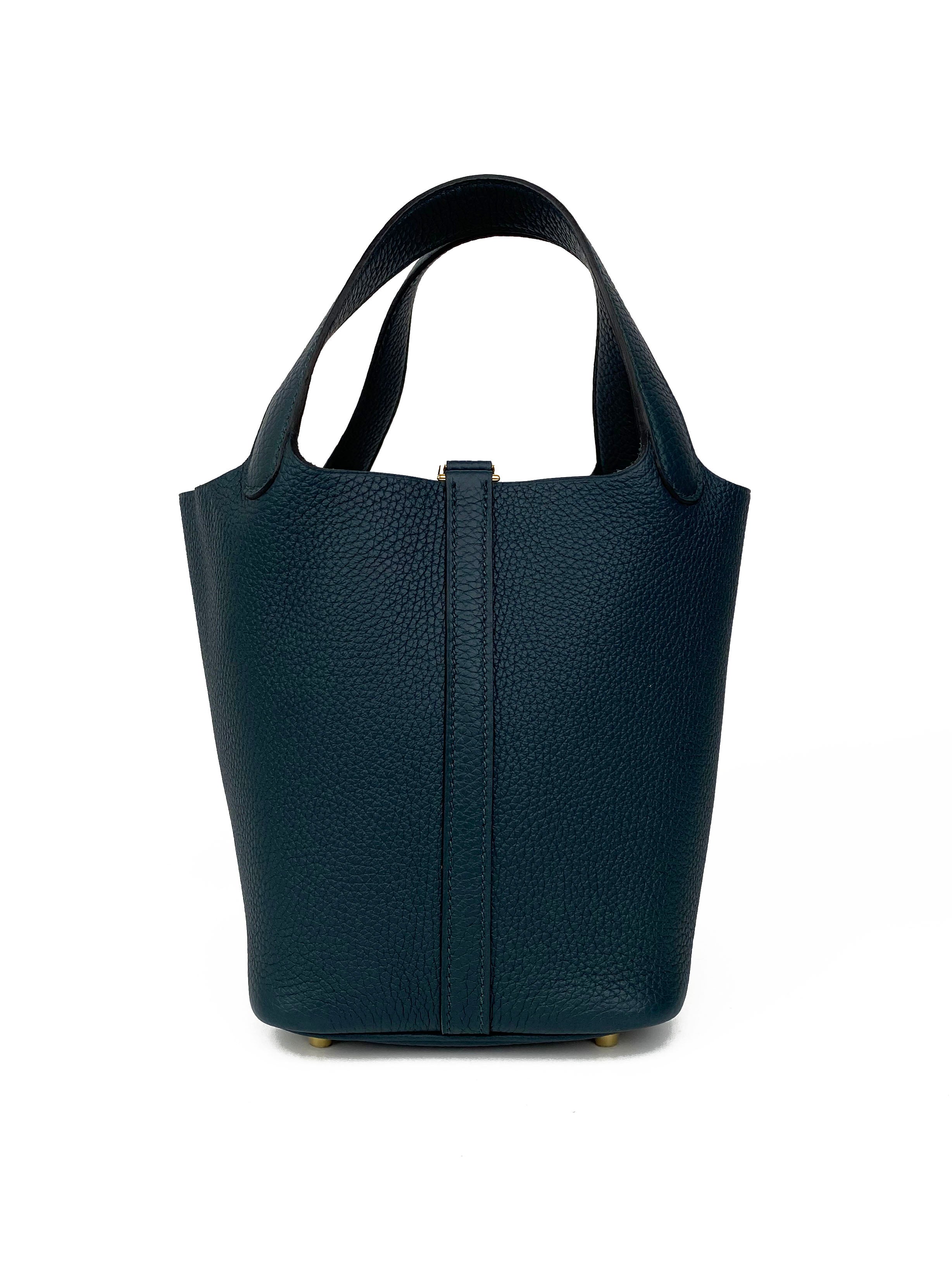 Hermes Dark Green Picotin Lock 18 Bag