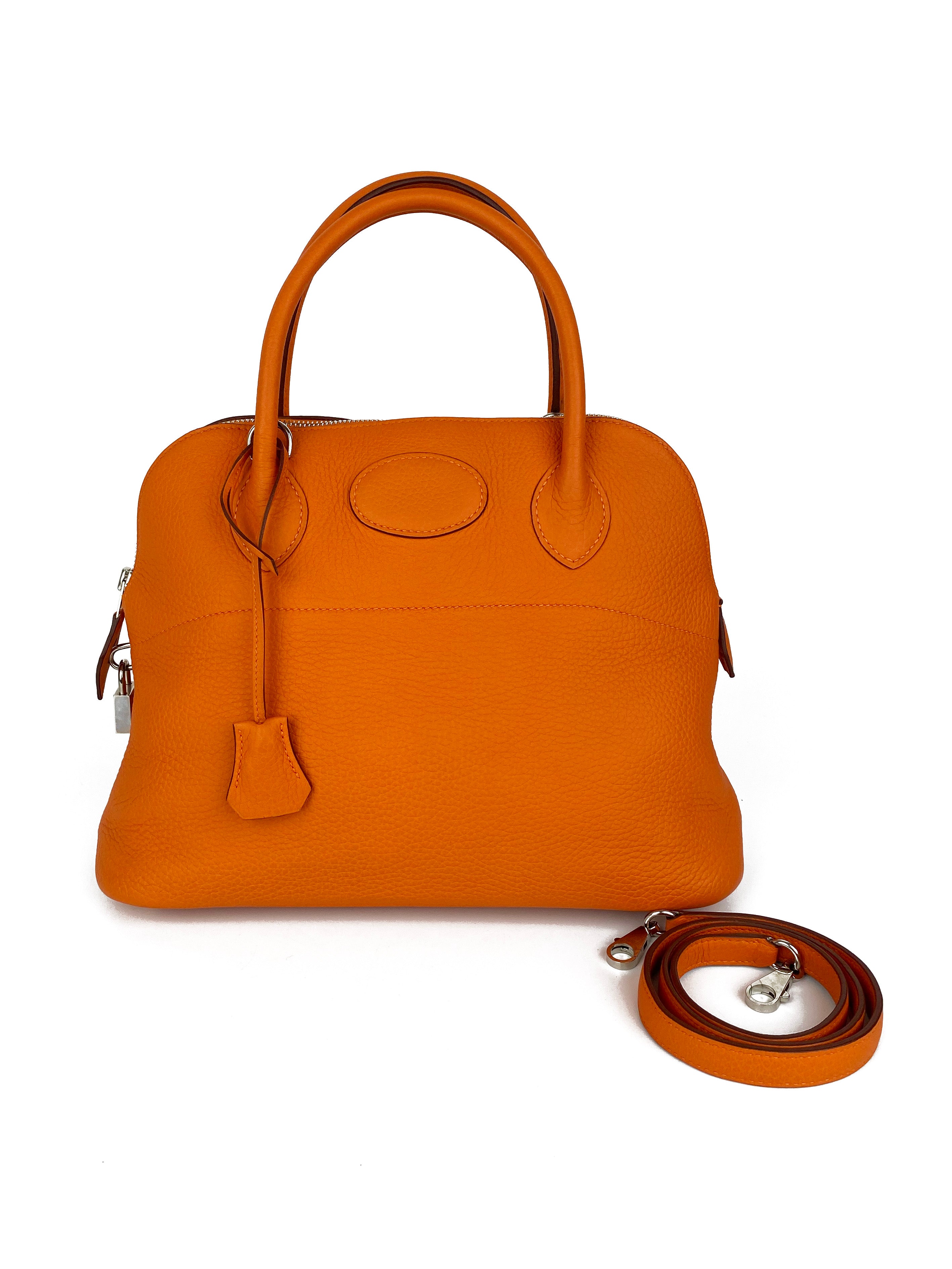 Hermes Orange Bolide 31 Bag