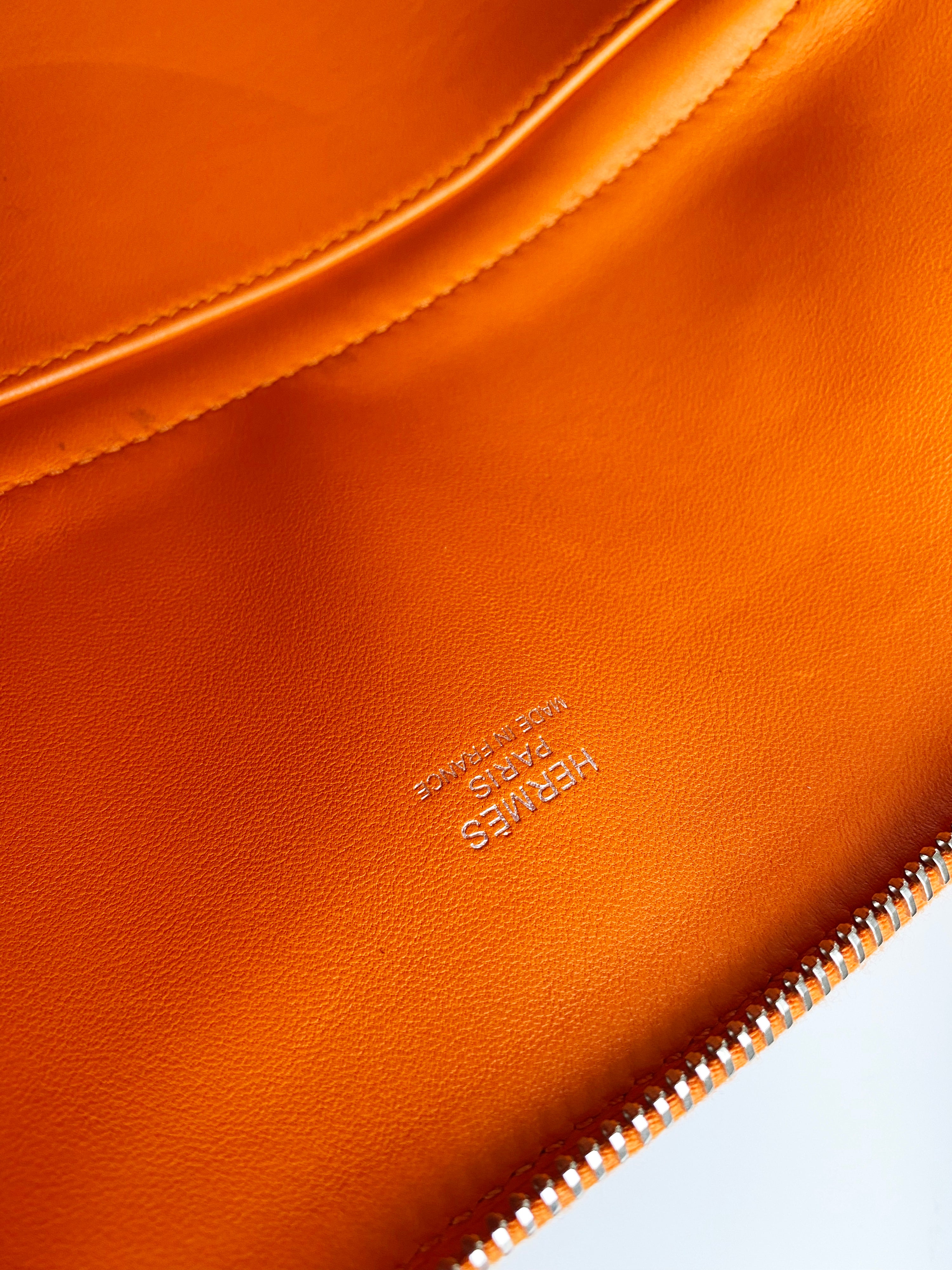 Hermes Orange Bolide 31 Bag