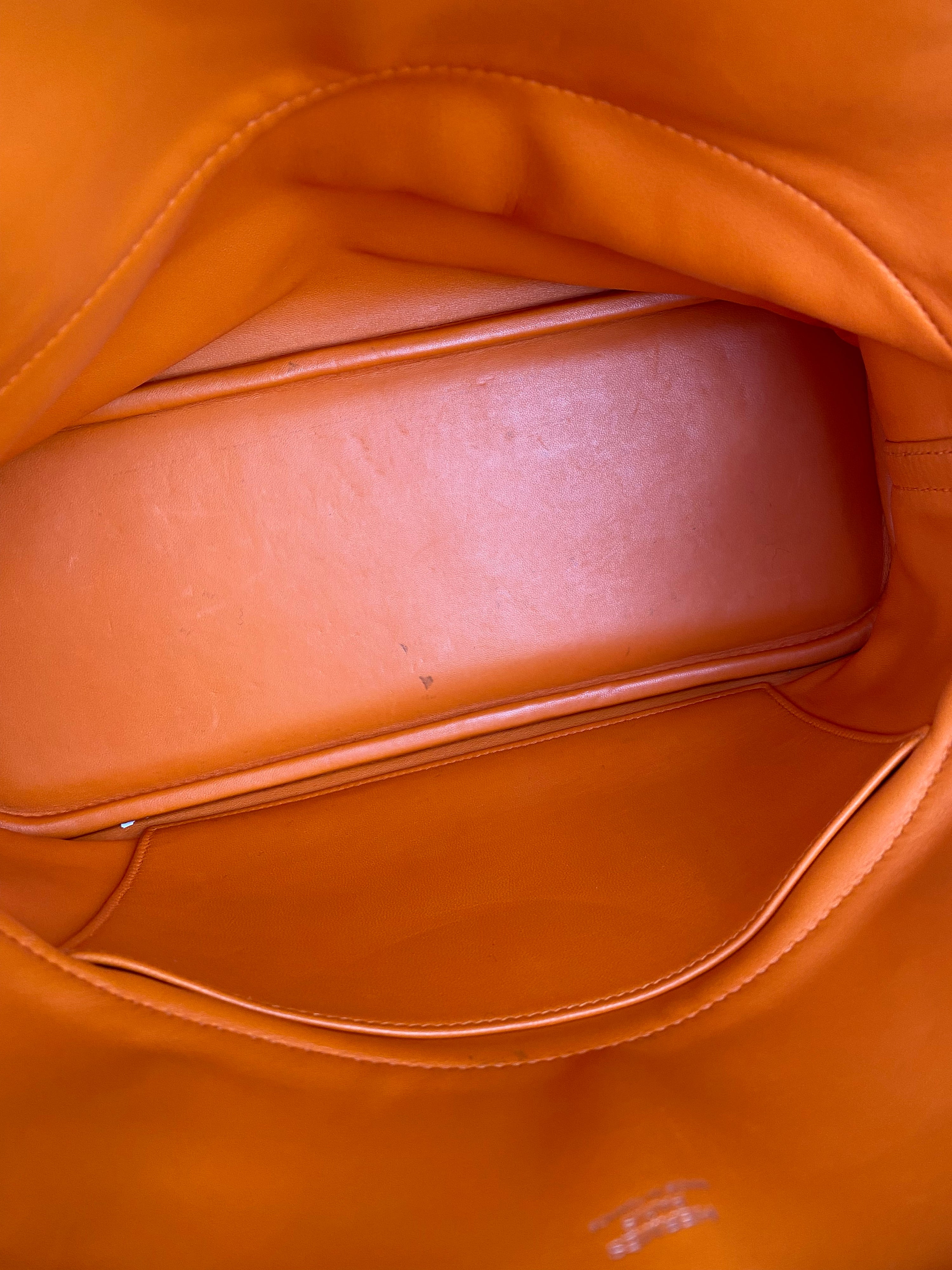 Hermes Orange Bolide 31 Bag