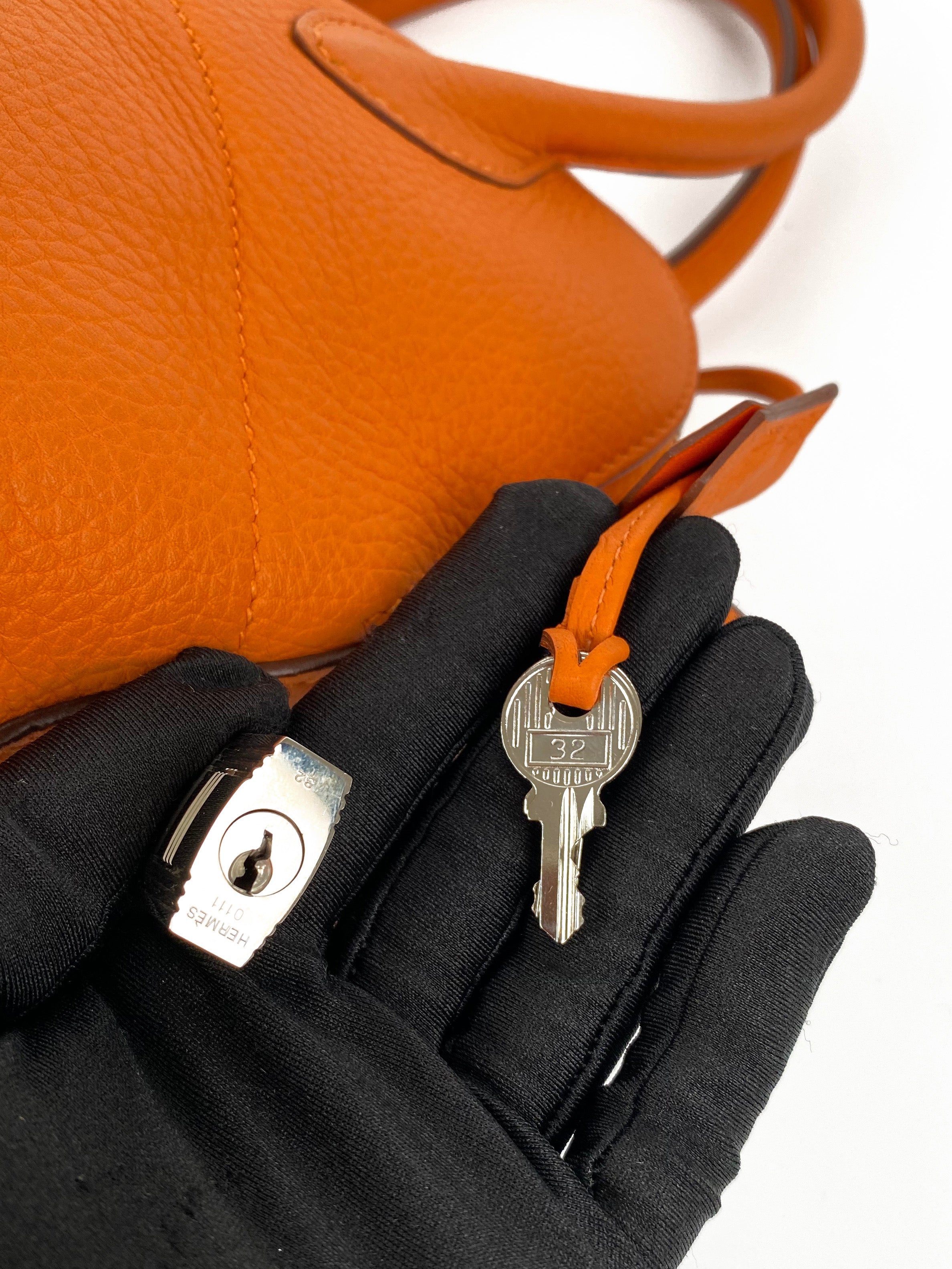 Hermes Orange Bolide 31 Bag